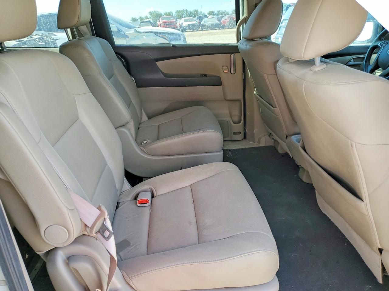2013 Honda Odyssey Exl White vin: 5FNRL5H66DB080495