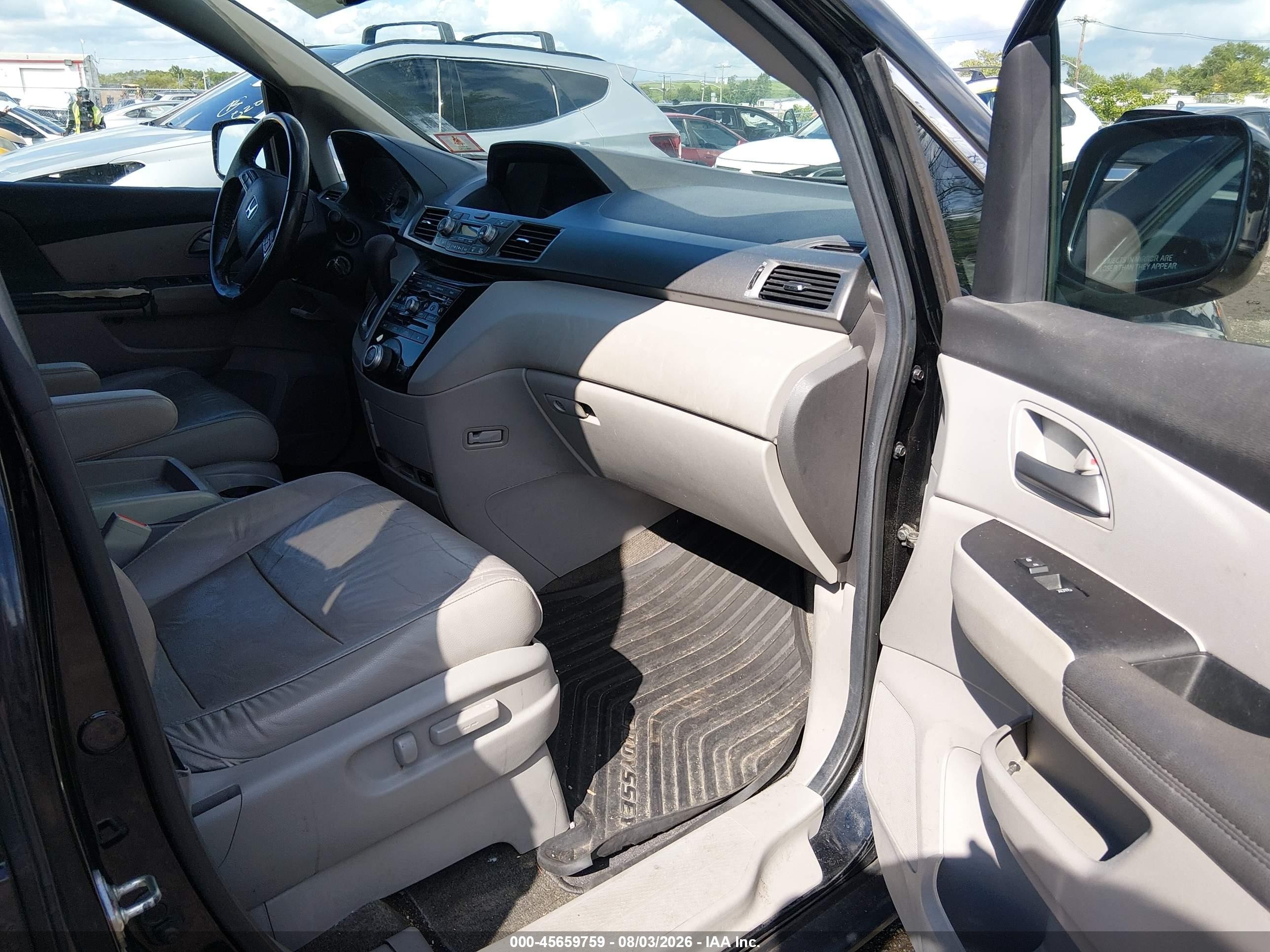 2013 Honda Odyssey Ex-l Черный vin: 5FNRL5H66DB088354