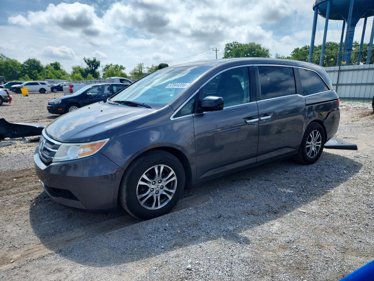 2013 Honda Odyssey Exl Gray vin: 5FNRL5H66DB091707
