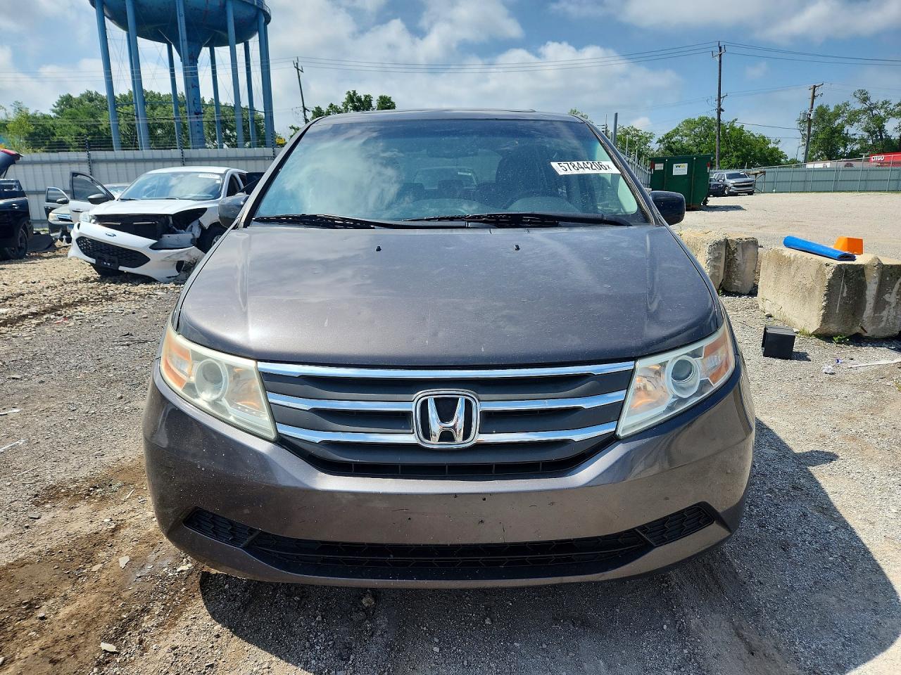 2013 Honda Odyssey Exl Gray vin: 5FNRL5H66DB091707