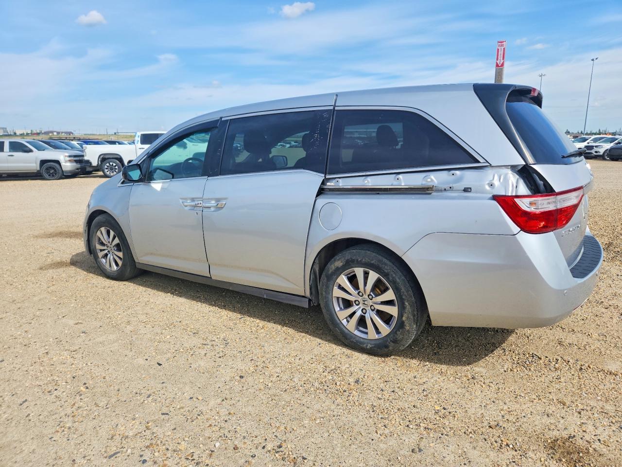 2013 Honda Odyssey Exl Silver vin: 5FNRL5H66DB507822