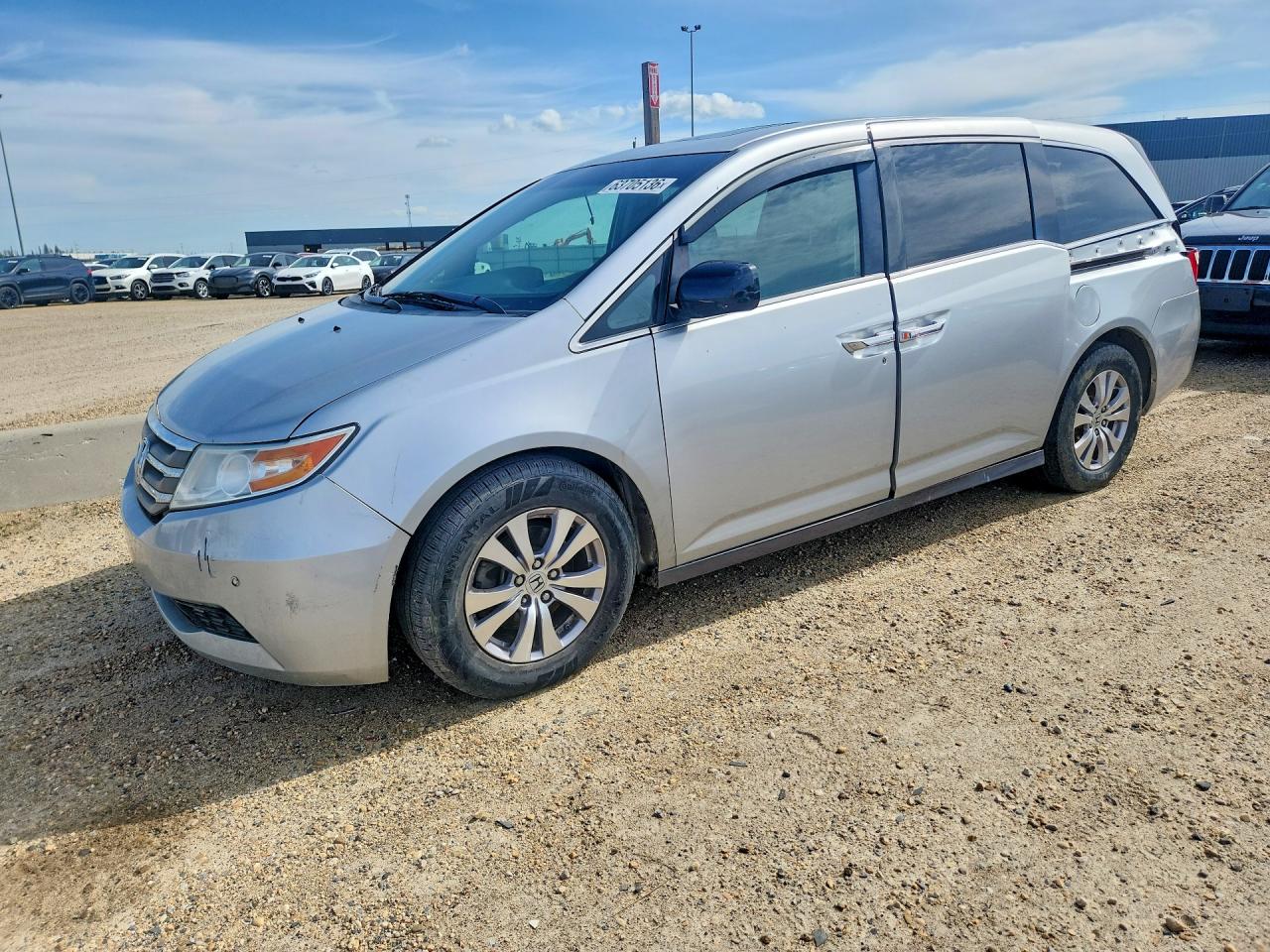 2013 Honda Odyssey Exl Silver vin: 5FNRL5H66DB507822