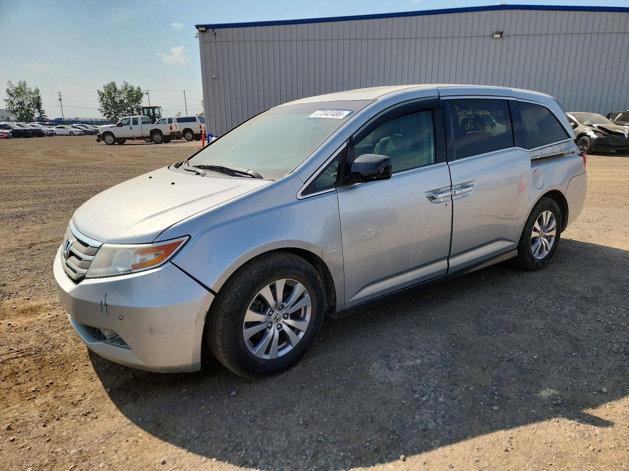 2013 Honda Odyssey Exl Silver vin: 5FNRL5H66DB507822