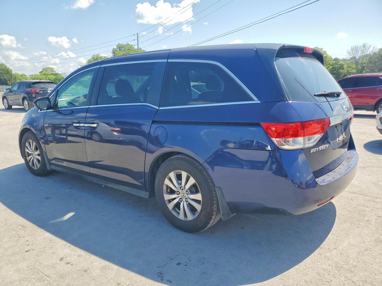 2014 Honda Odyssey Exl Blue vin: 5FNRL5H66EB013462