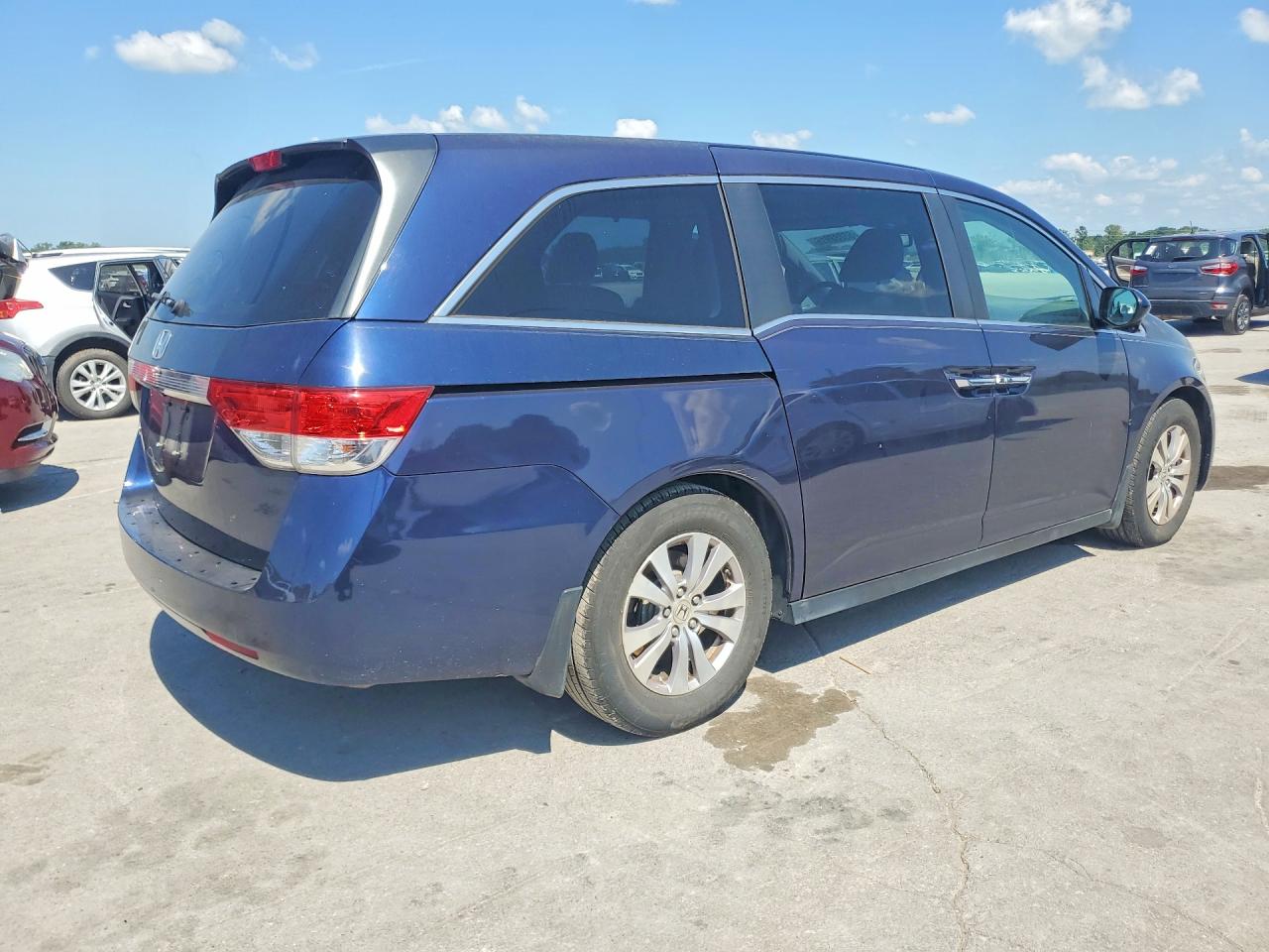 2014 Honda Odyssey Exl Blue vin: 5FNRL5H66EB013462