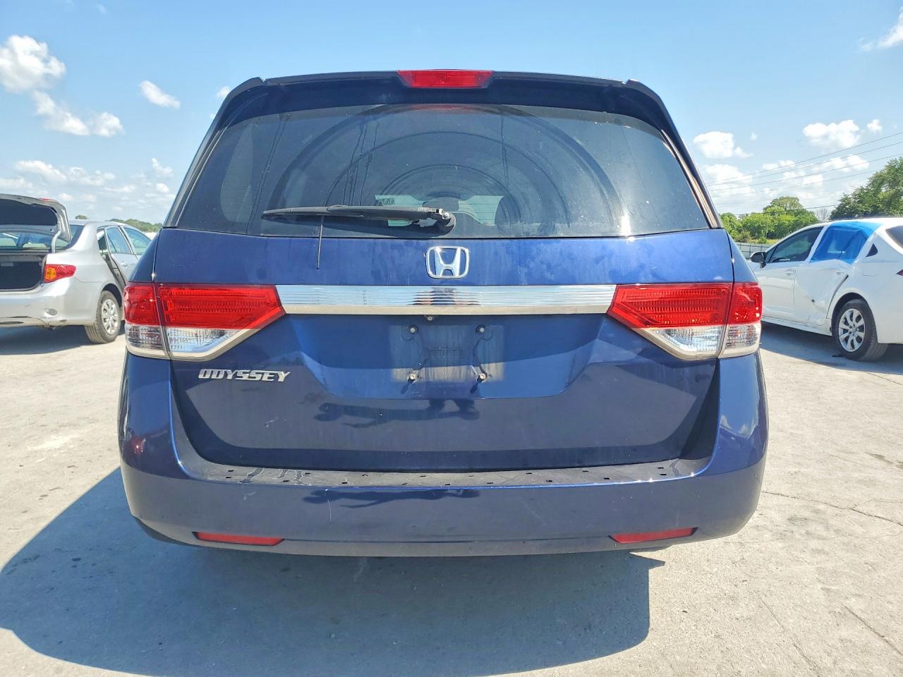 2014 Honda Odyssey Exl Blue vin: 5FNRL5H66EB013462