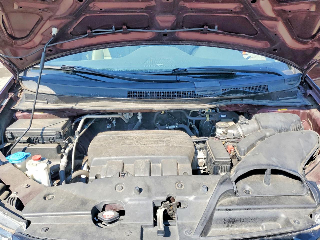 2014 Honda Odyssey Exl Maroon vin: 5FNRL5H66EB019018