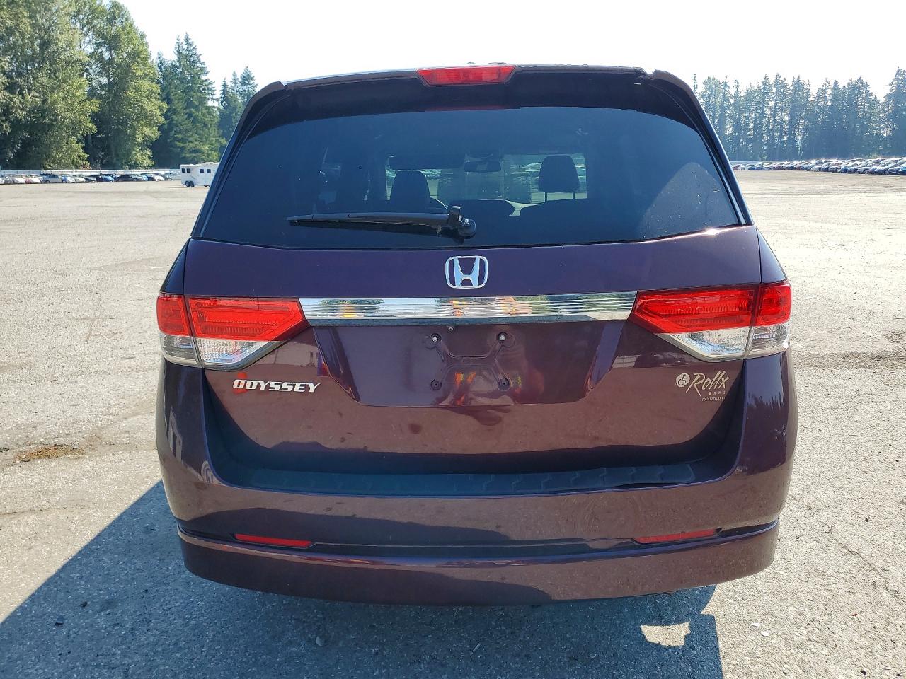 2014 Honda Odyssey Exl Maroon vin: 5FNRL5H66EB019018