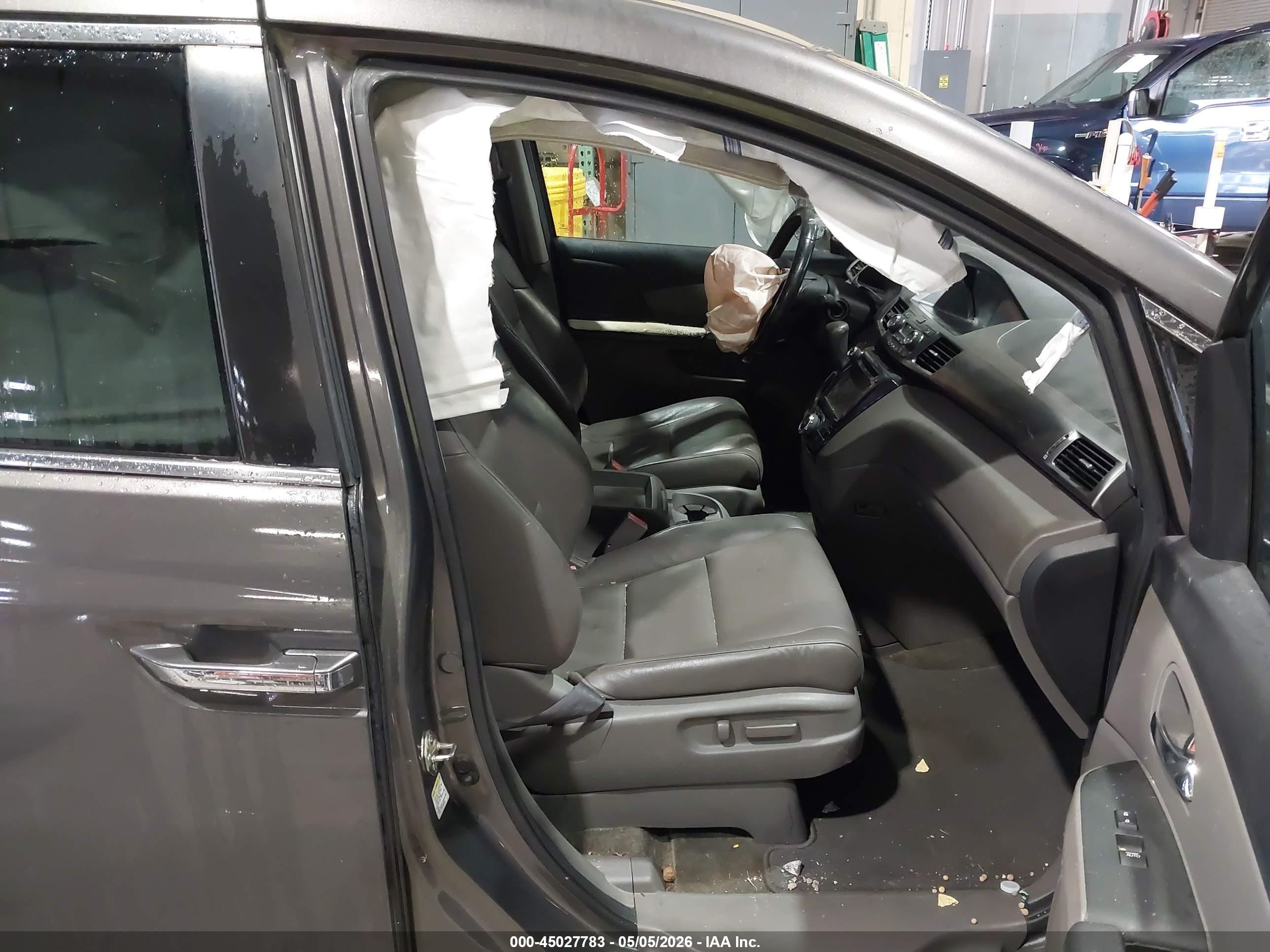 2014 Honda Odyssey Ex-l Gray vin: 5FNRL5H66EB020461