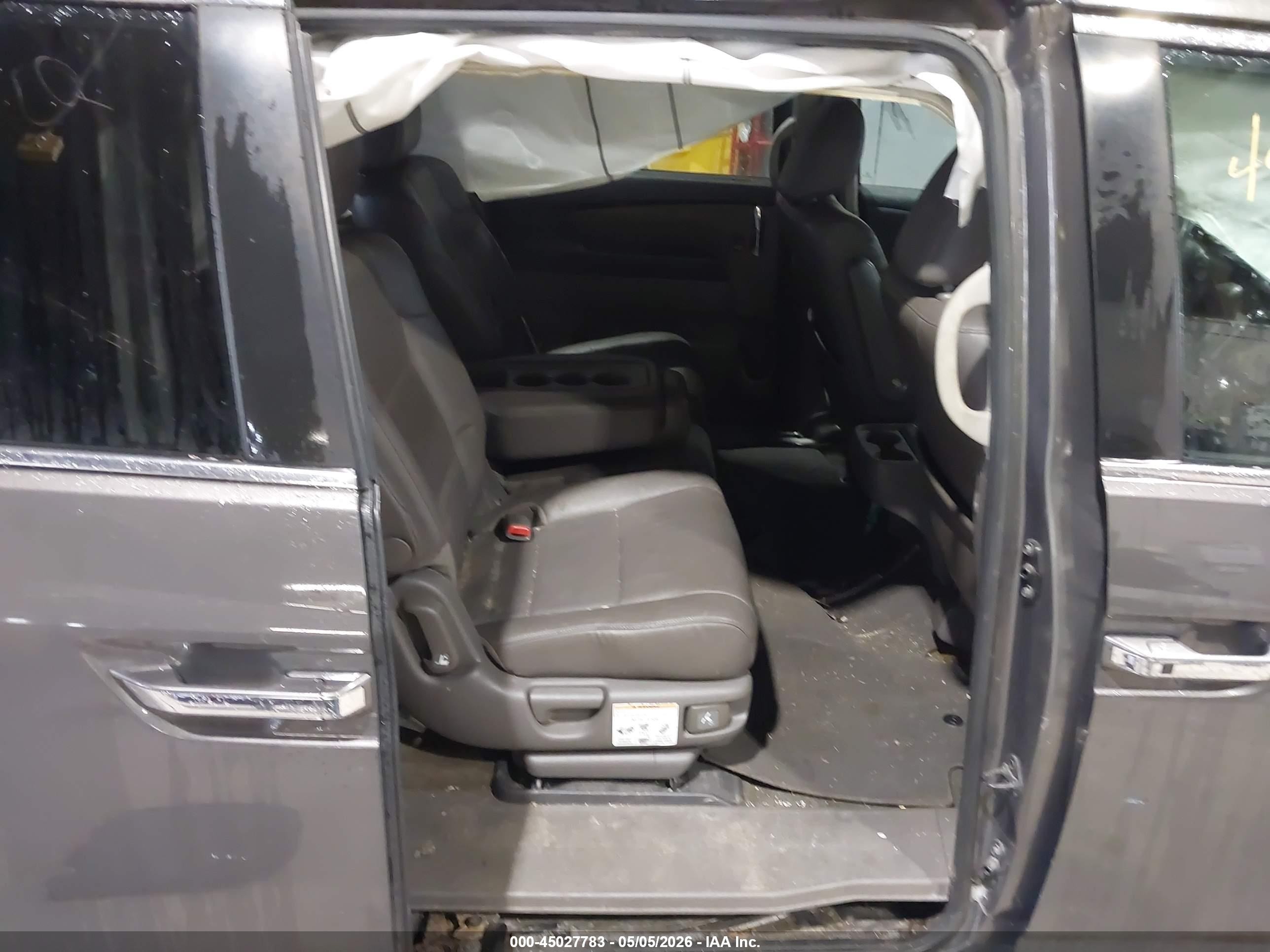 2014 Honda Odyssey Ex-l Gray vin: 5FNRL5H66EB020461