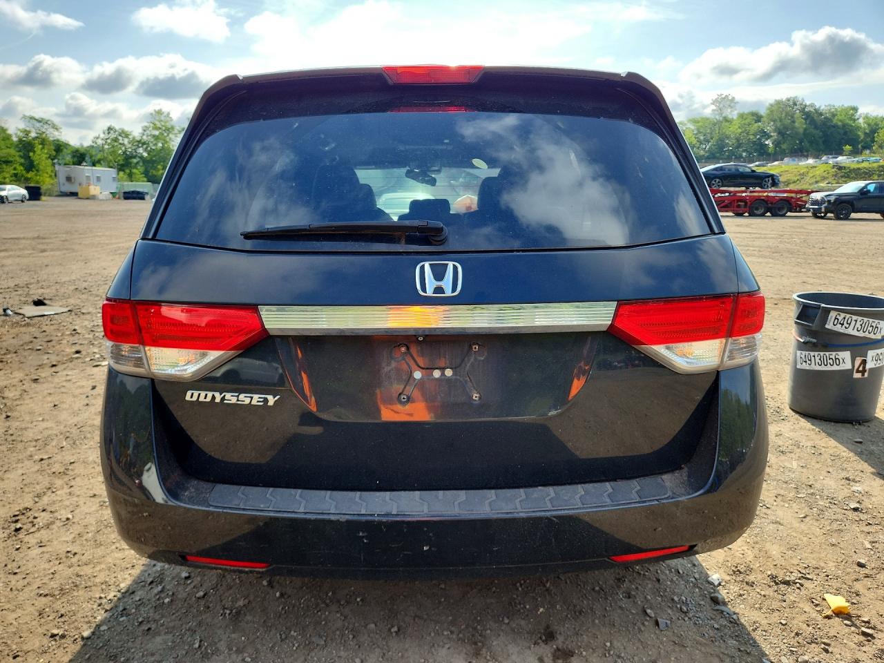 2014 Honda Odyssey Exl Черный vin: 5FNRL5H66EB022601