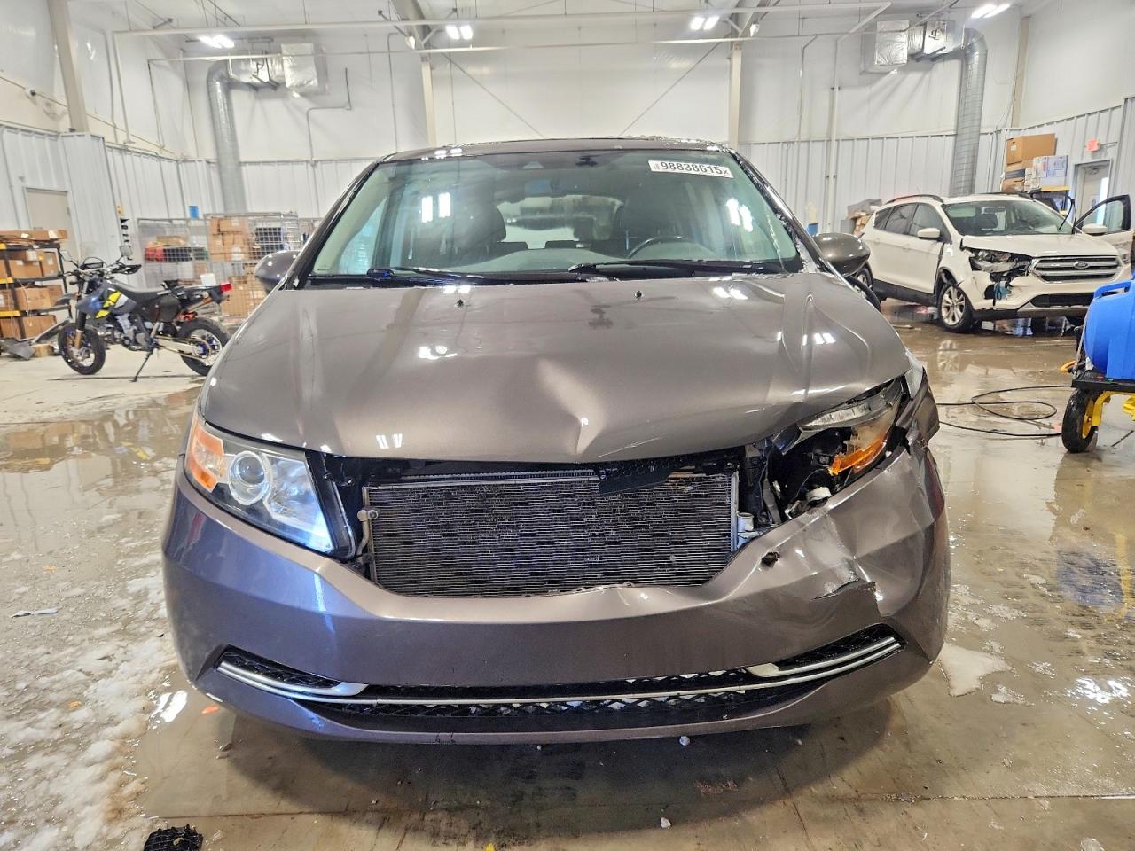 2014 Honda Odyssey Exl Gray vin: 5FNRL5H66EB023554