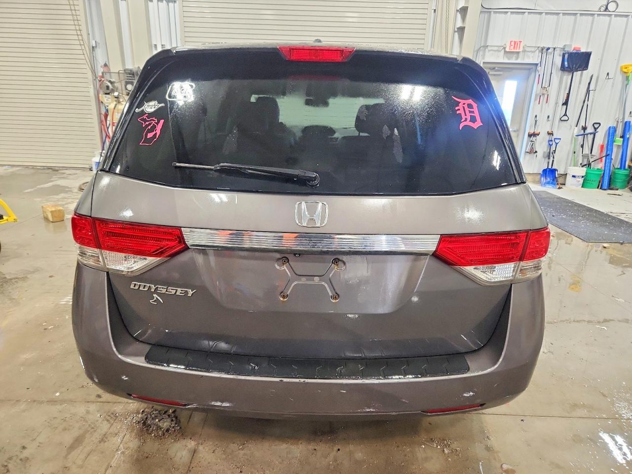 2014 Honda Odyssey Exl Gray vin: 5FNRL5H66EB023554