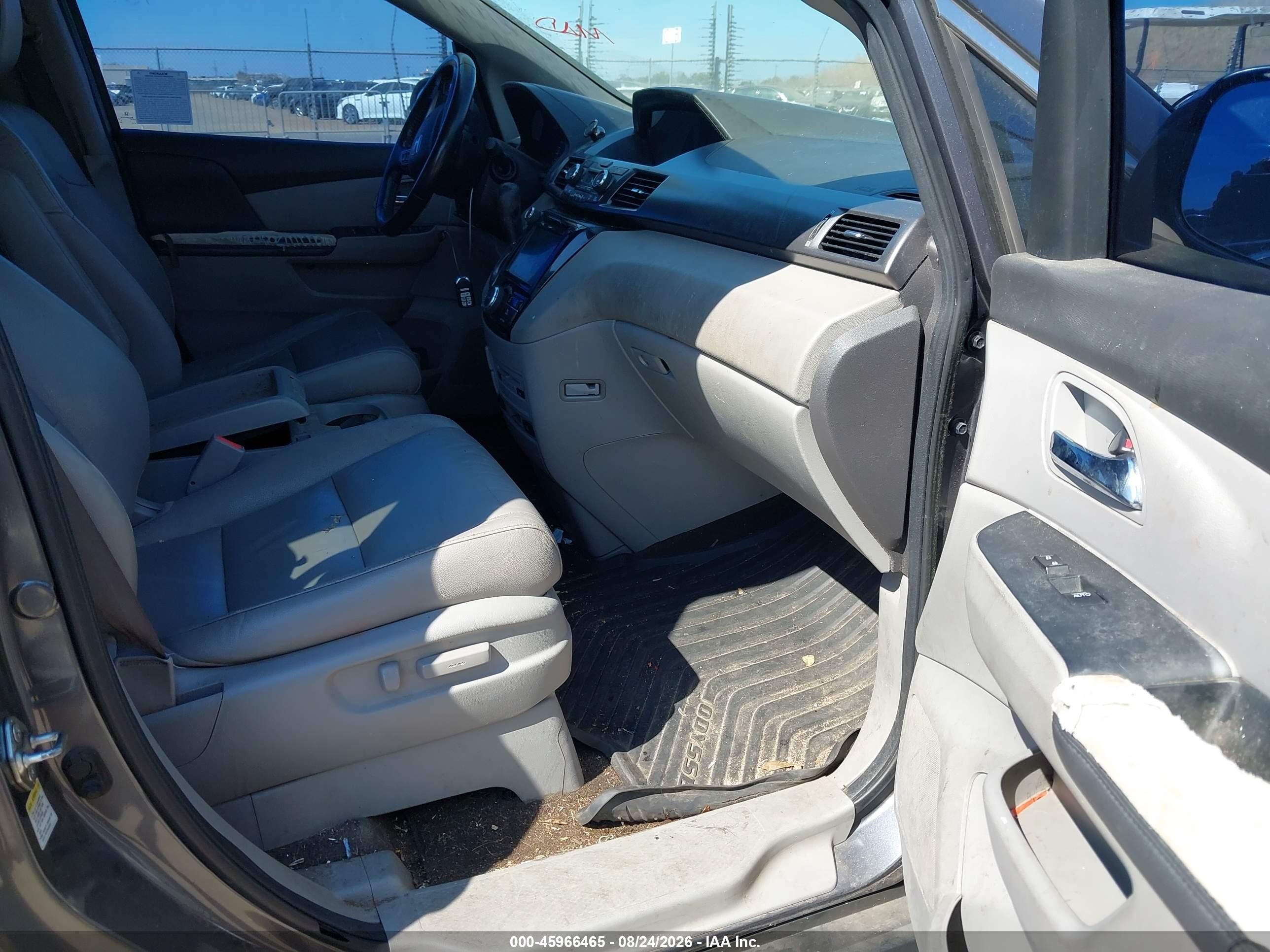 2014 Honda Odyssey Ex-l Gray vin: 5FNRL5H66EB025871