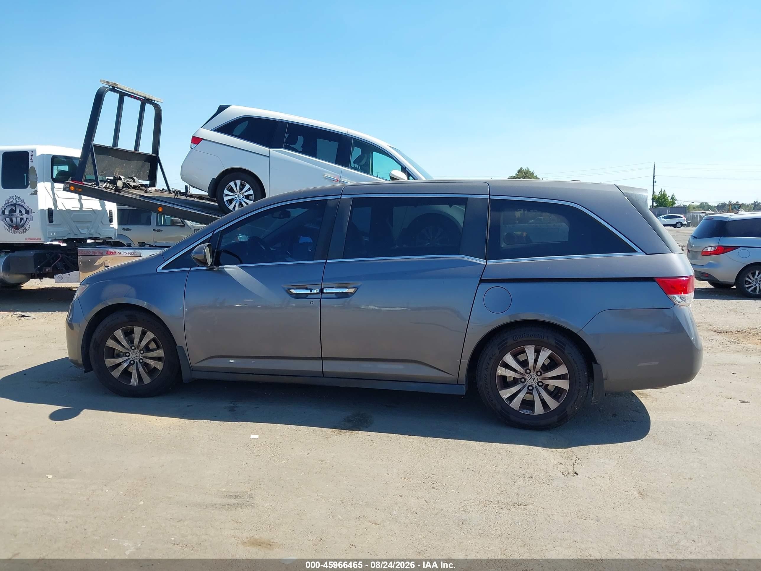 2014 Honda Odyssey Ex-l Gray vin: 5FNRL5H66EB025871