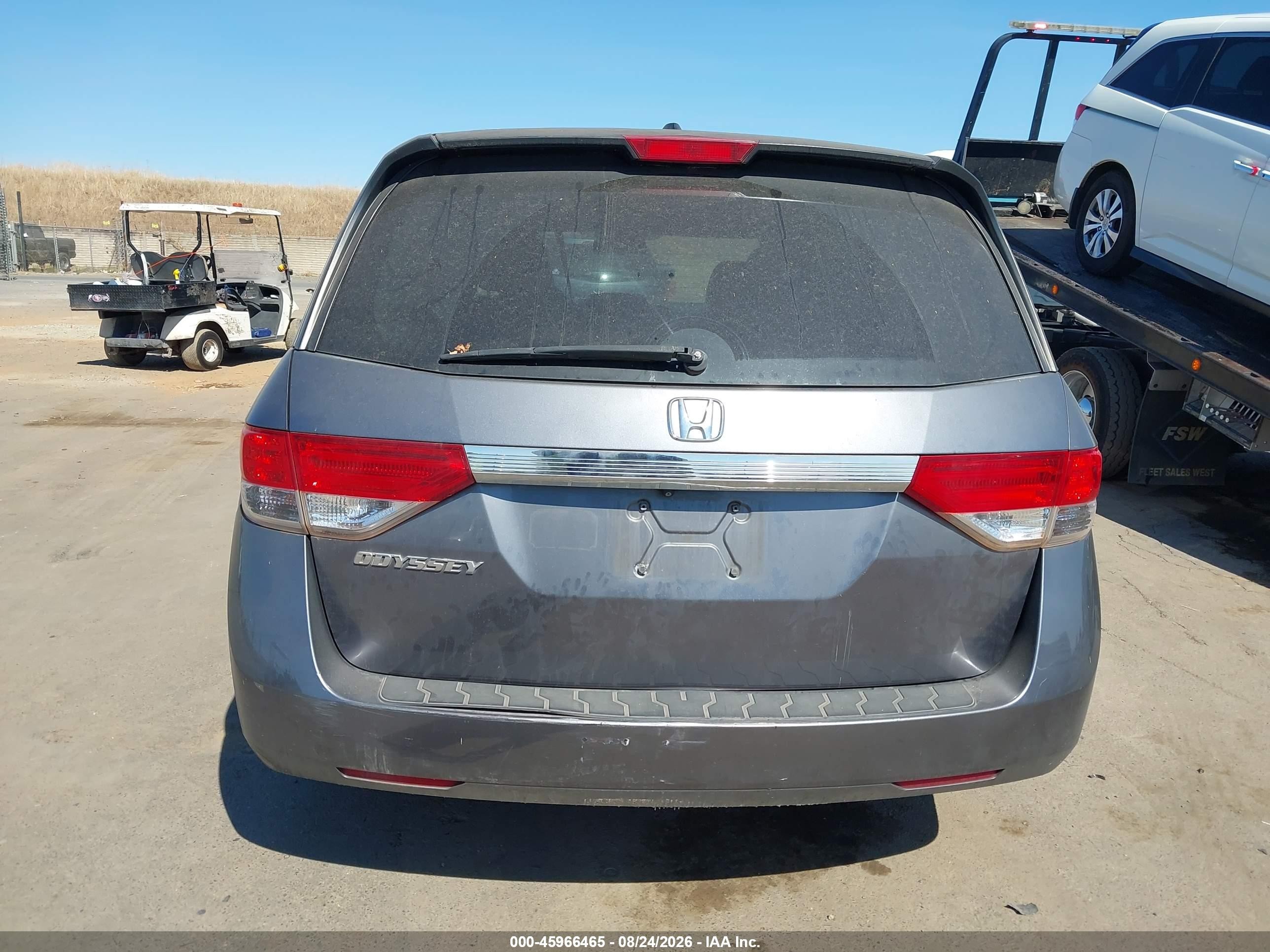 2014 Honda Odyssey Ex-l Gray vin: 5FNRL5H66EB025871