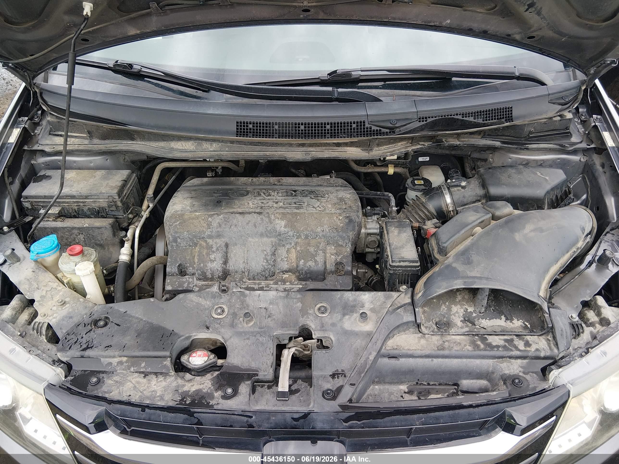 2014 Honda Odyssey Ex-l Gray vin: 5FNRL5H66EB026499