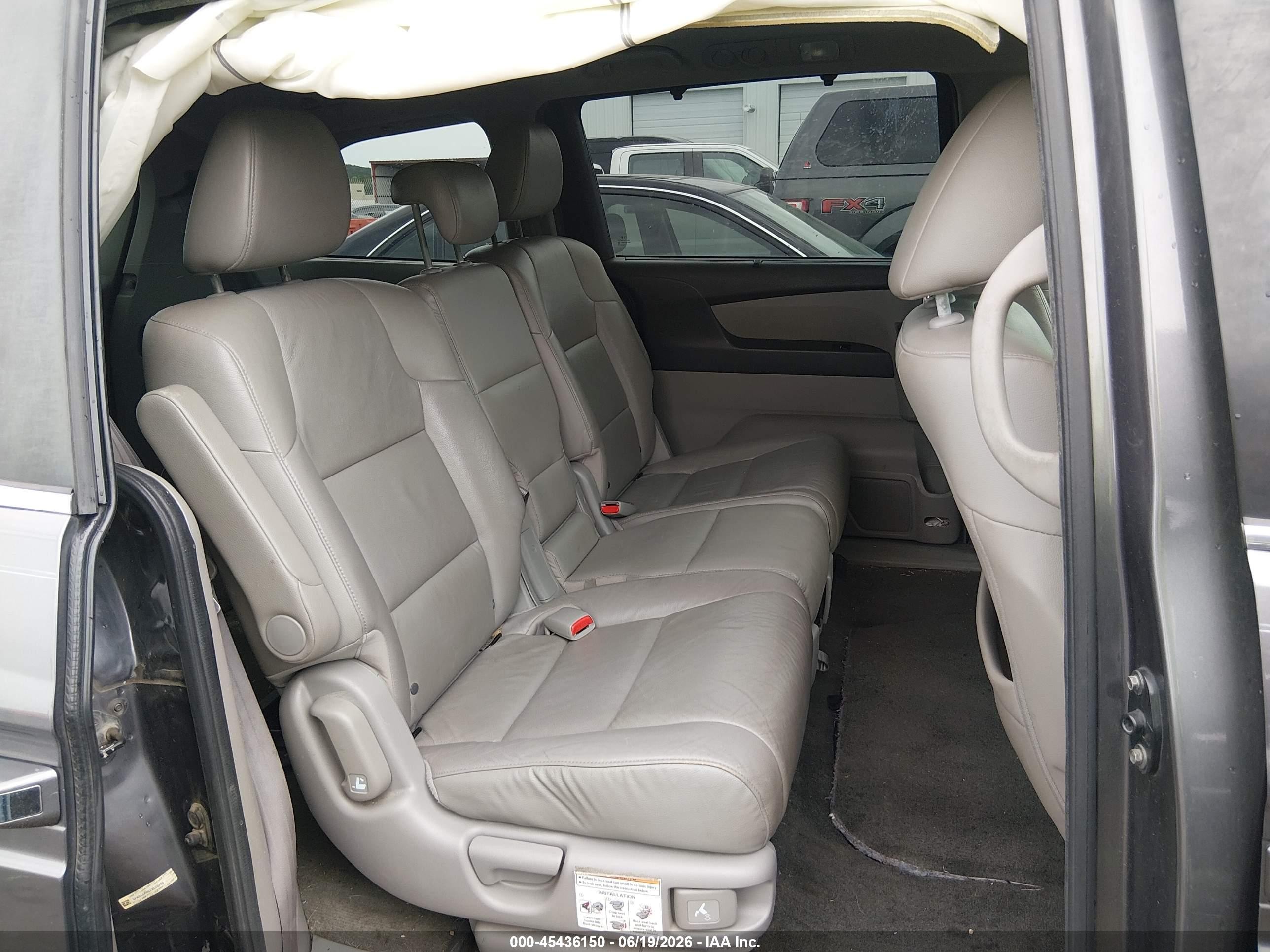 2014 Honda Odyssey Ex-l Gray vin: 5FNRL5H66EB026499