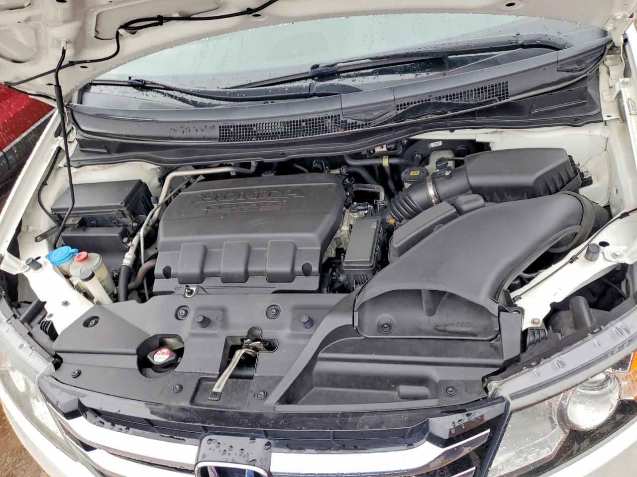 2014 Honda Odyssey Exl White vin: 5FNRL5H66EB027362