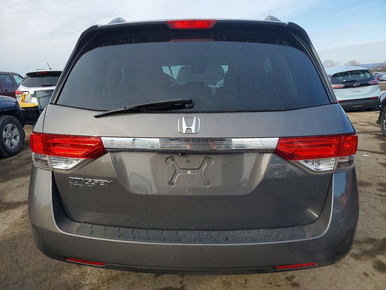 2014 Honda Odyssey Exl Gray vin: 5FNRL5H66EB028866