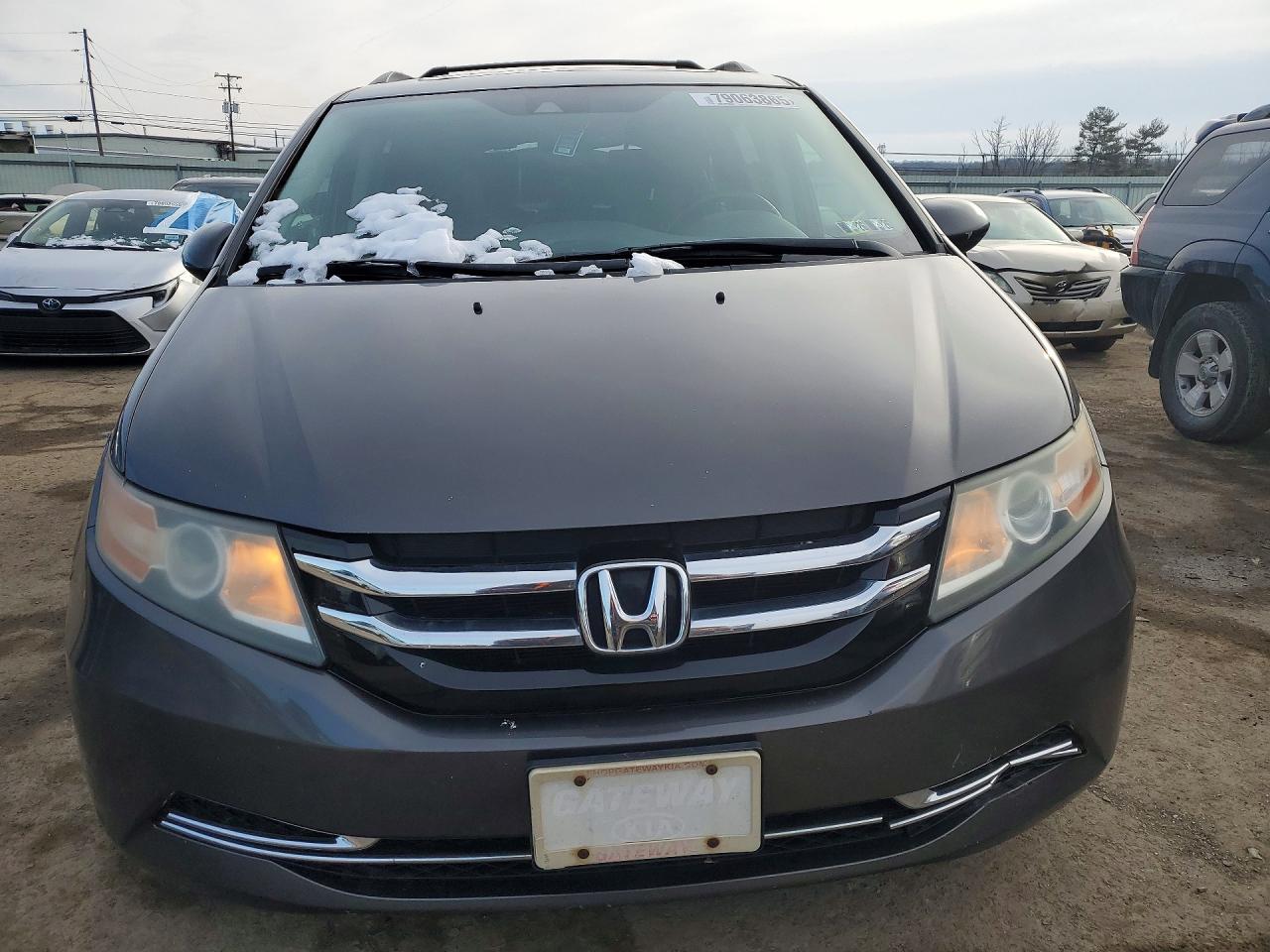 2014 Honda Odyssey Exl Gray vin: 5FNRL5H66EB028866