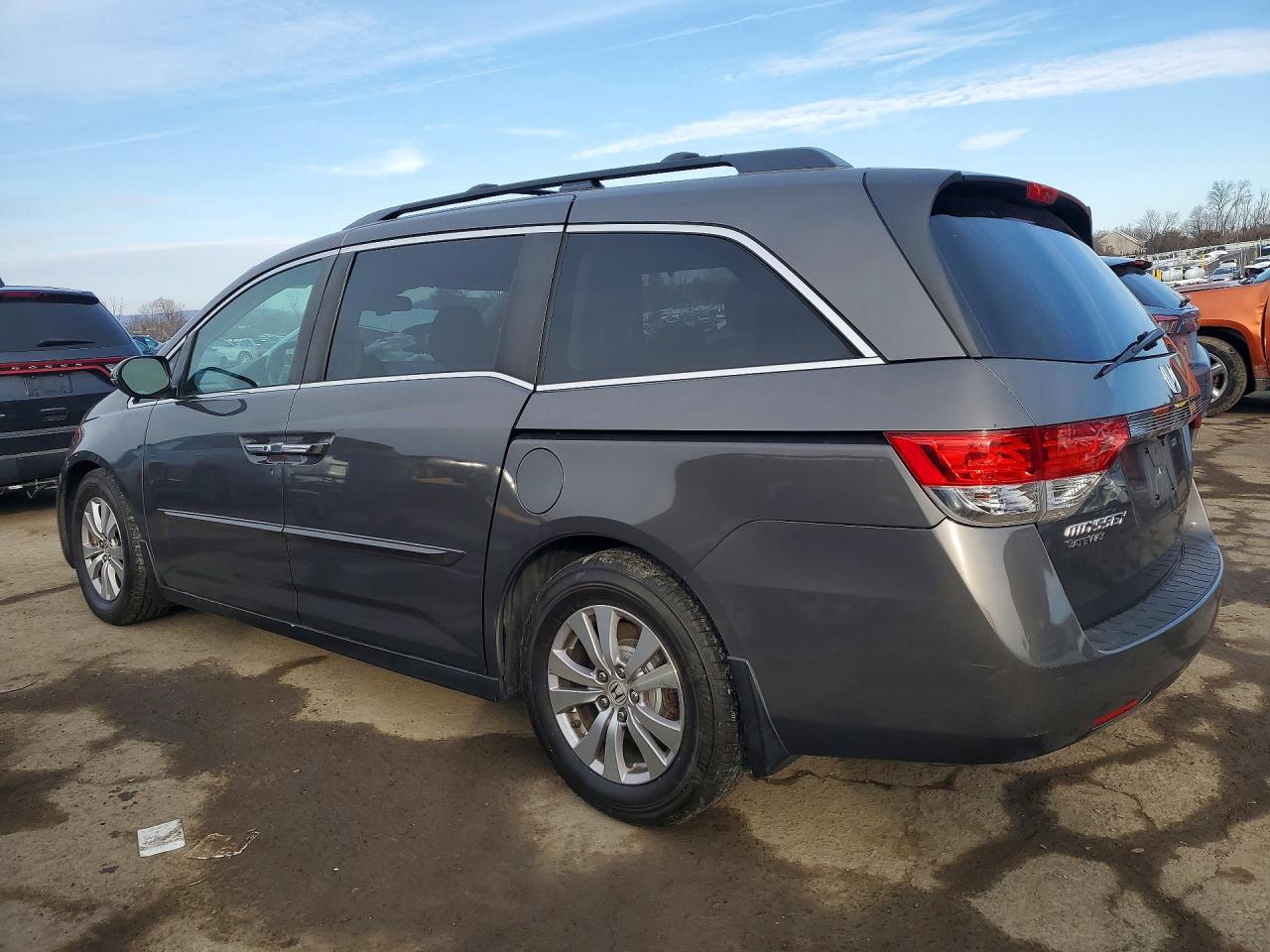 2014 Honda Odyssey Exl Gray vin: 5FNRL5H66EB028866