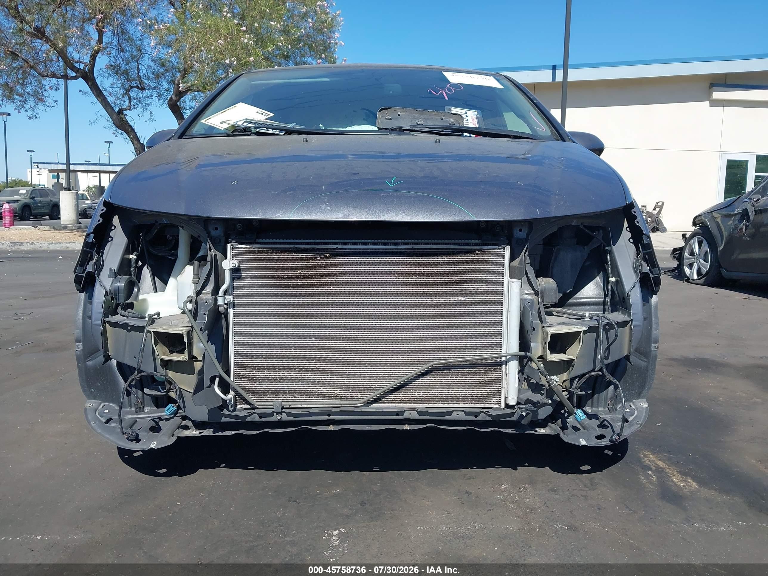 2014 Honda Odyssey Ex-l Gray vin: 5FNRL5H66EB032254