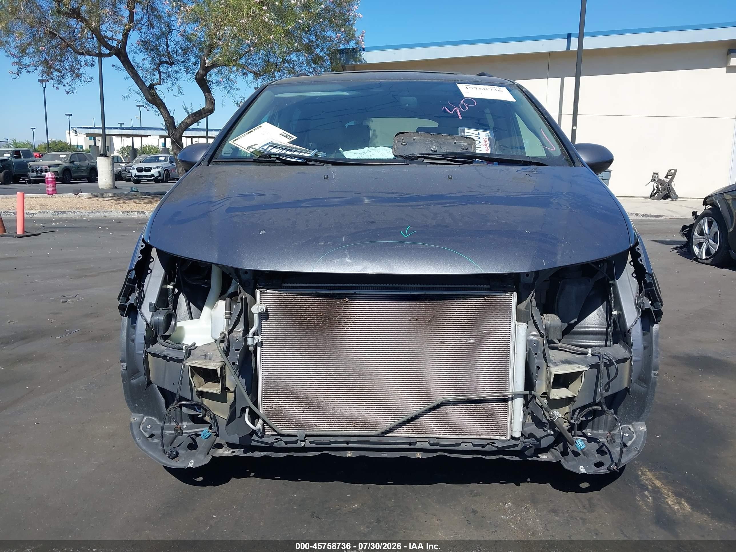 2014 Honda Odyssey Ex-l Gray vin: 5FNRL5H66EB032254