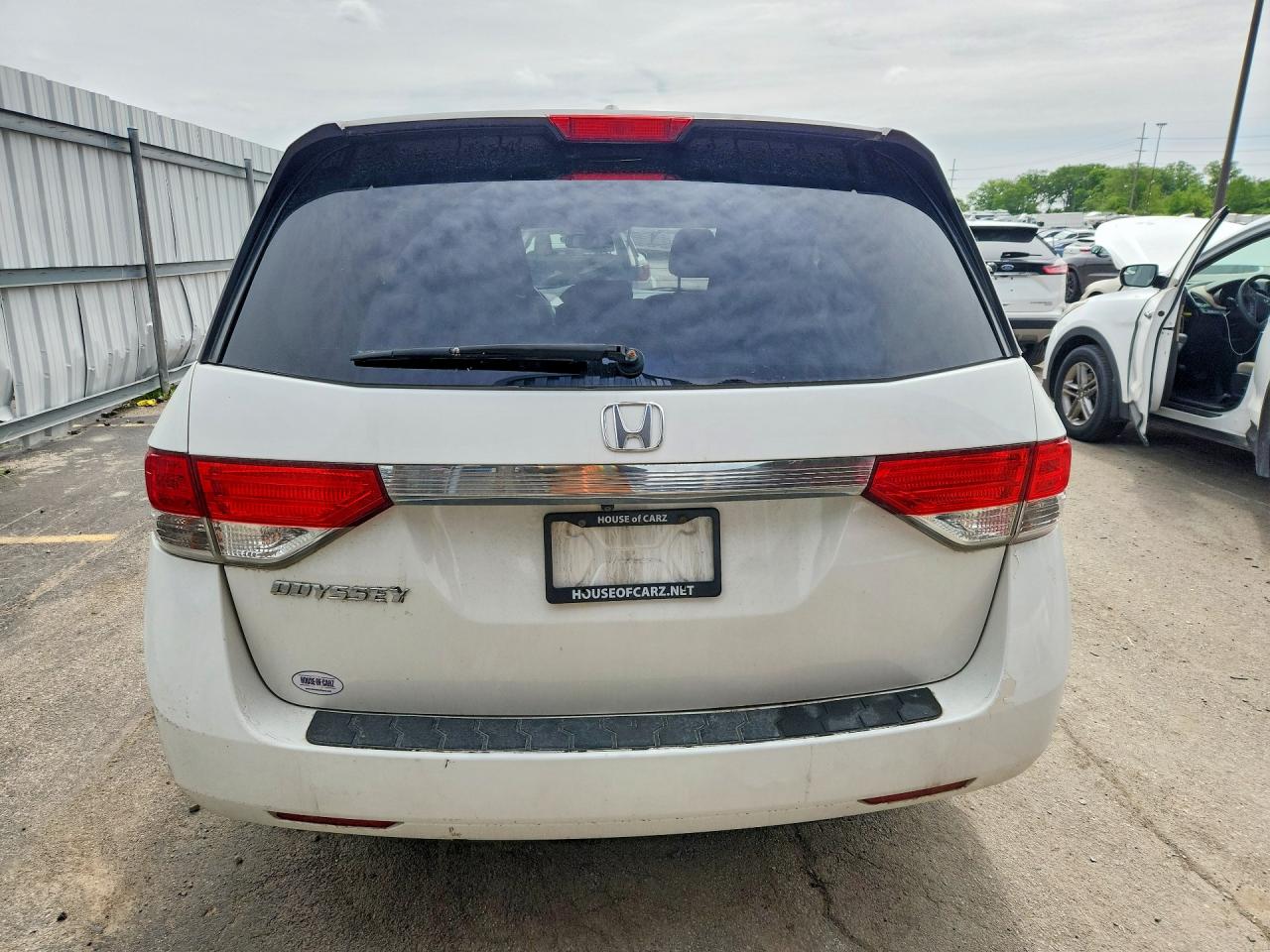 2014 Honda Odyssey Exl White vin: 5FNRL5H66EB048874