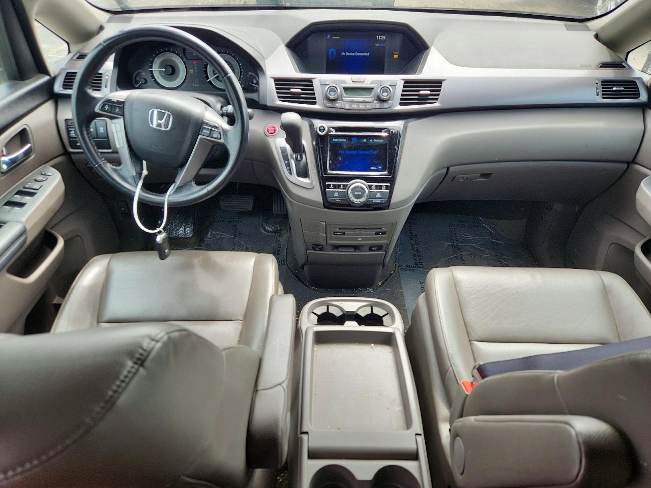 2014 Honda Odyssey Exl White vin: 5FNRL5H66EB048874