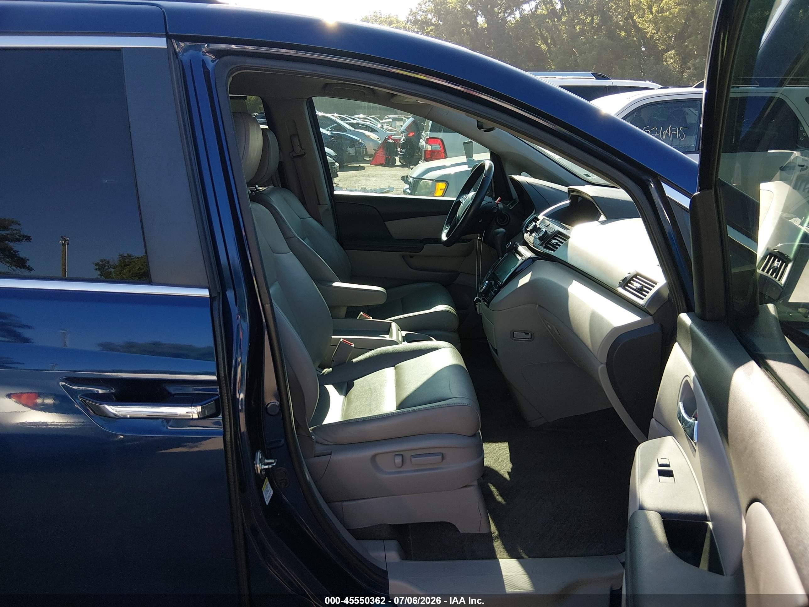 2014 Honda Odyssey Ex-l Синий vin: 5FNRL5H66EB061382