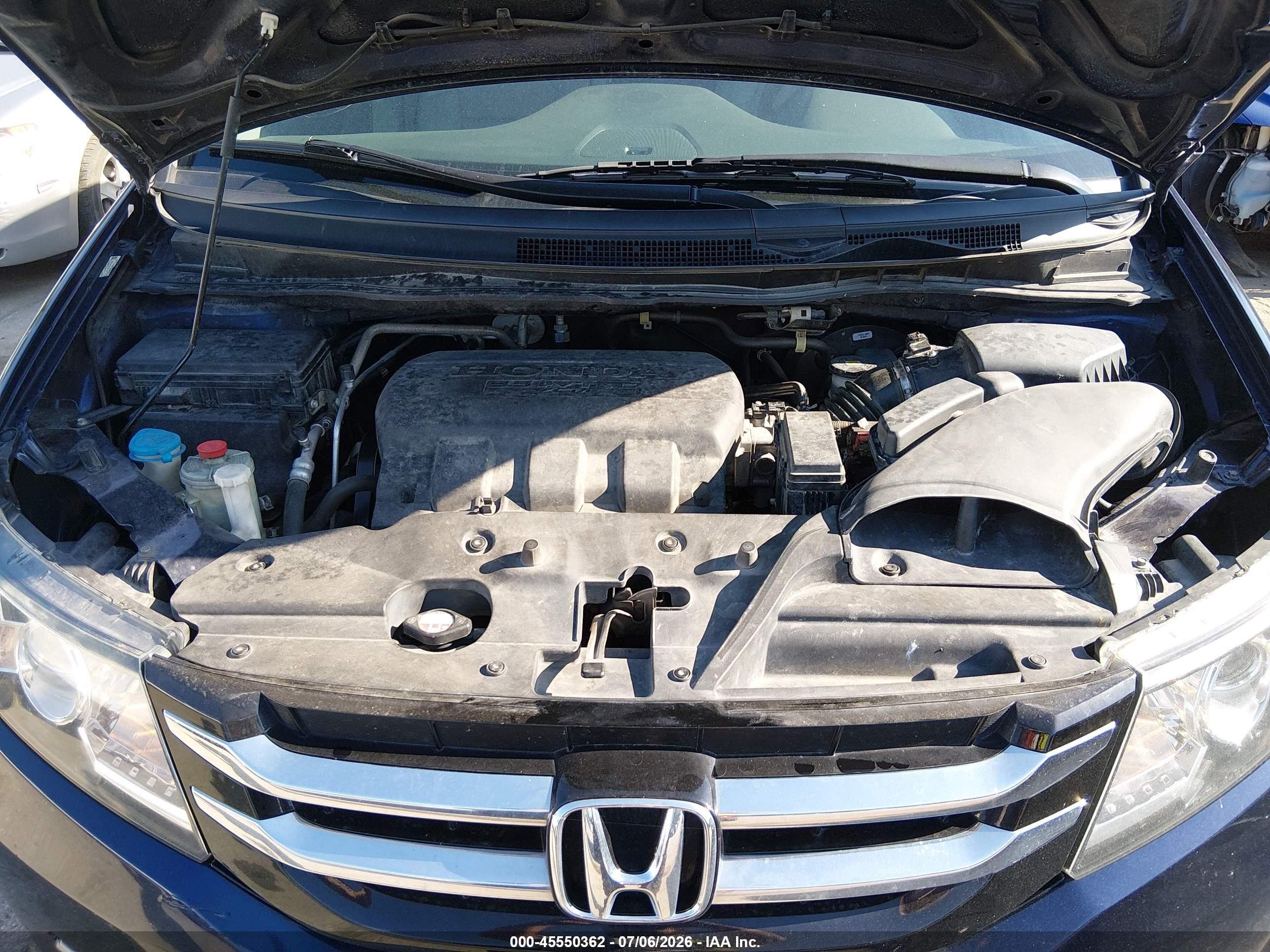 2014 Honda Odyssey Ex-l Синий vin: 5FNRL5H66EB061382