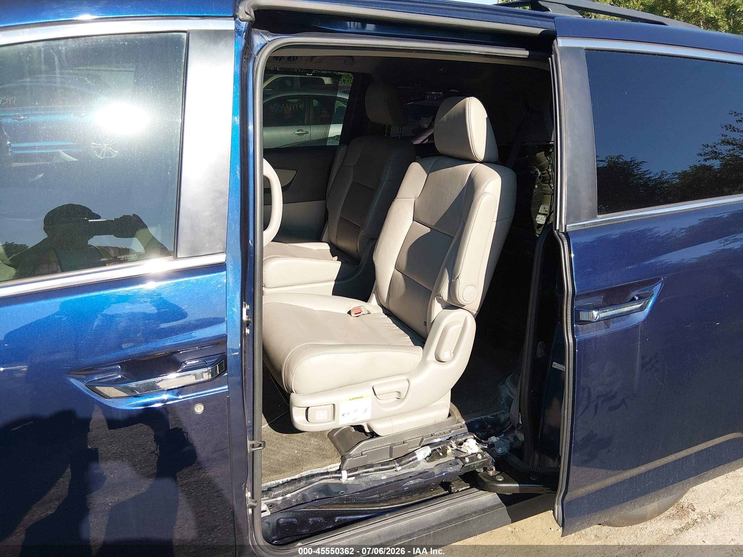 2014 Honda Odyssey Ex-l Синий vin: 5FNRL5H66EB061382