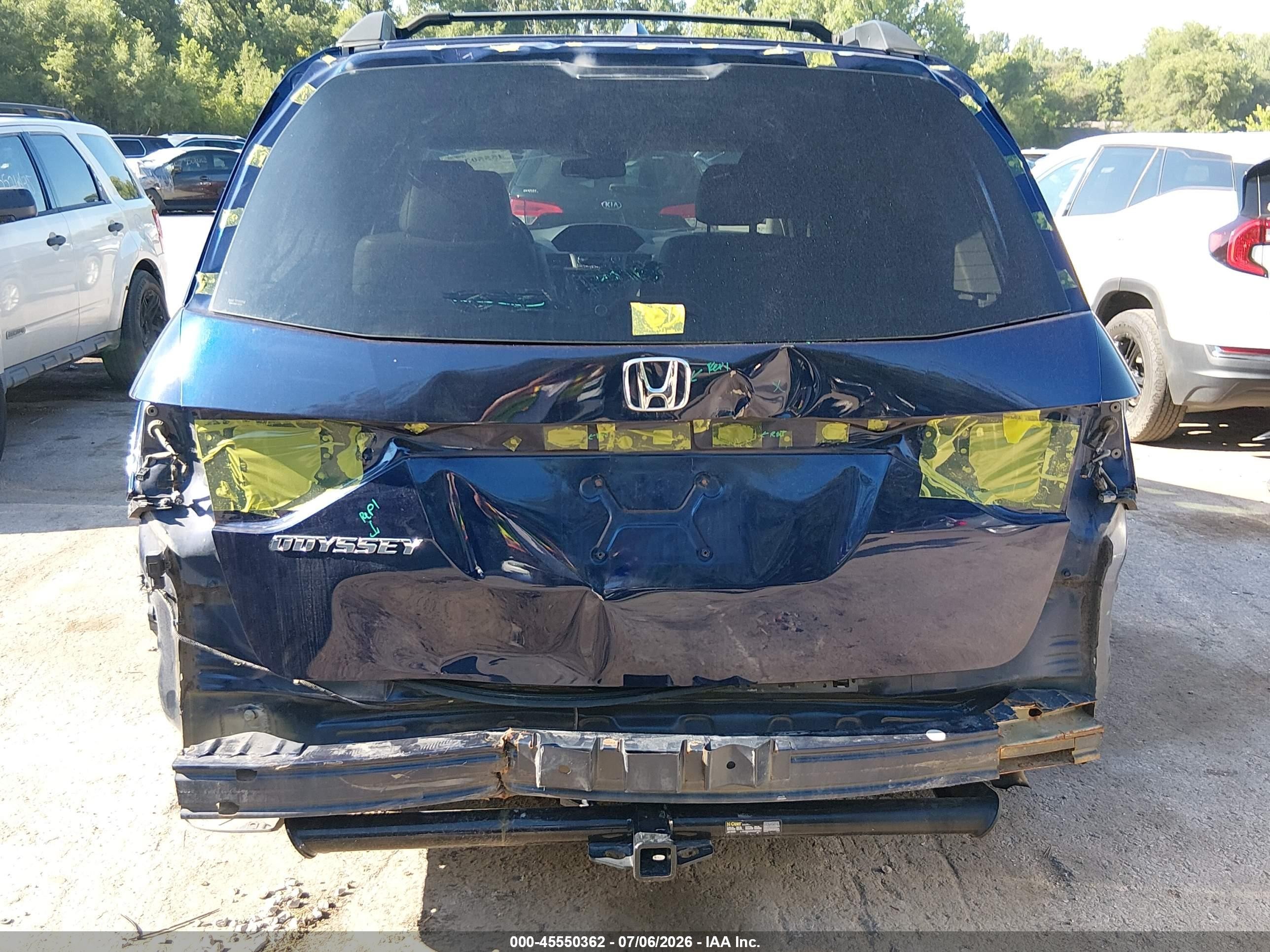 2014 Honda Odyssey Ex-l Синий vin: 5FNRL5H66EB061382