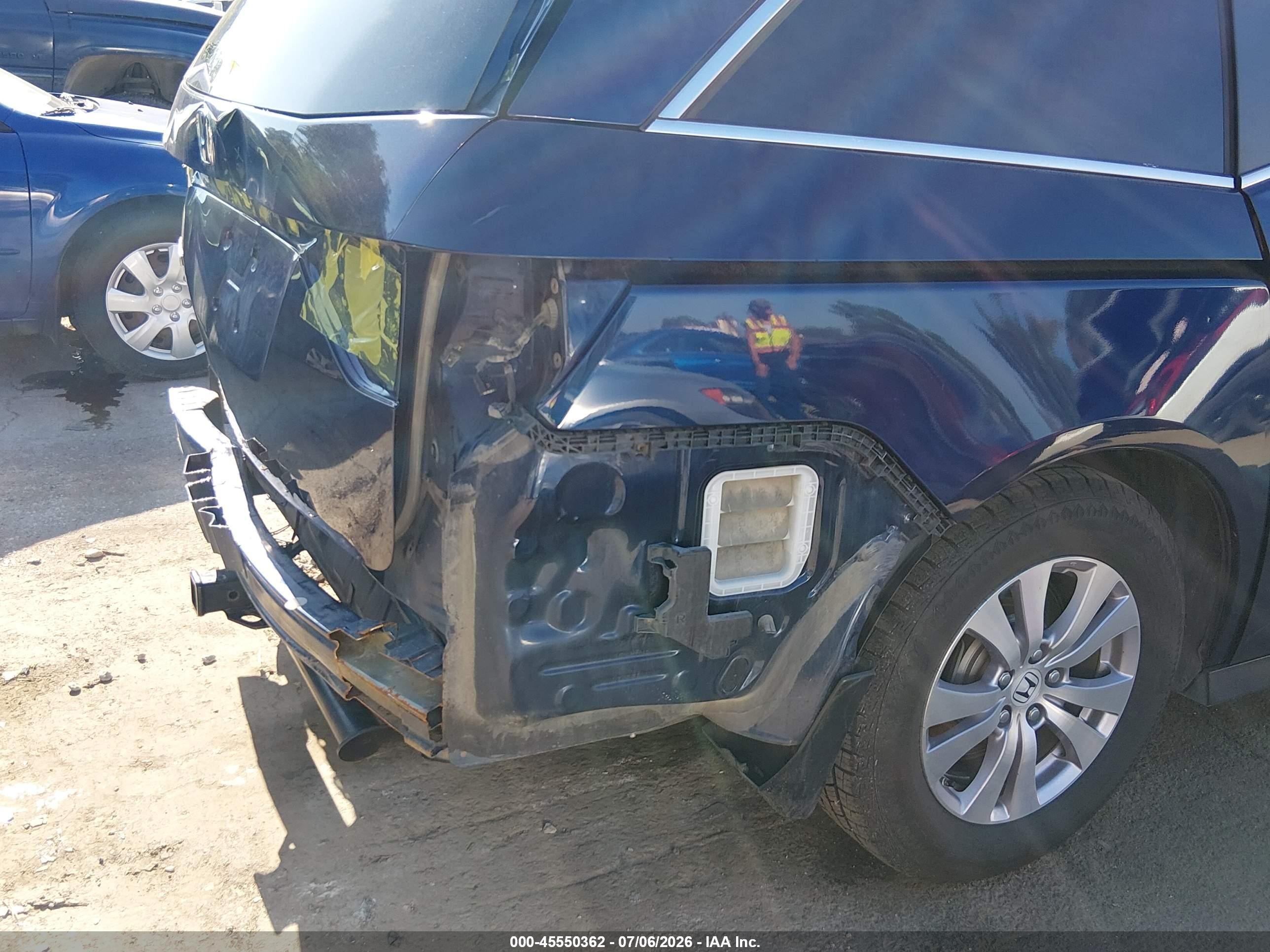 2014 Honda Odyssey Ex-l Синий vin: 5FNRL5H66EB061382