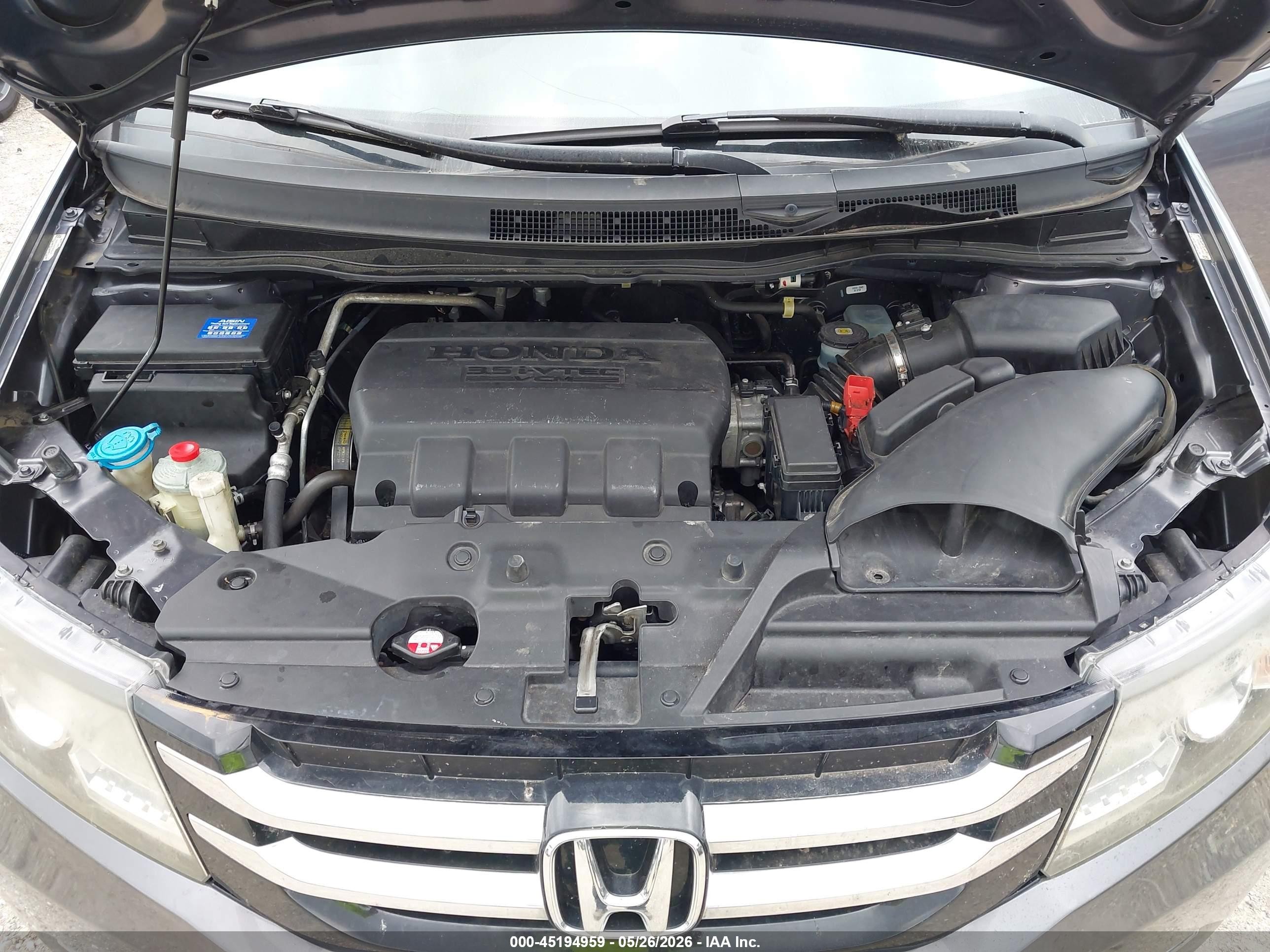 2014 Honda Odyssey Ex-l Gray vin: 5FNRL5H66EB069109