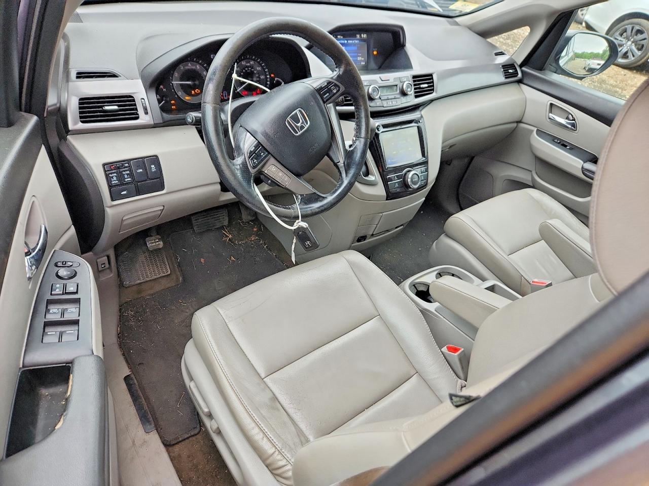 2014 Honda Odyssey Exl Gray vin: 5FNRL5H66EB074147