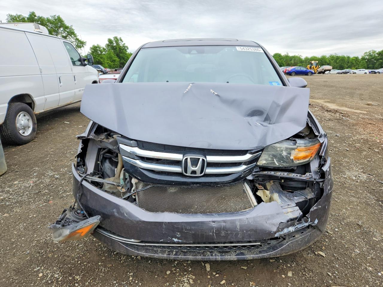 2014 Honda Odyssey Exl Gray vin: 5FNRL5H66EB074147