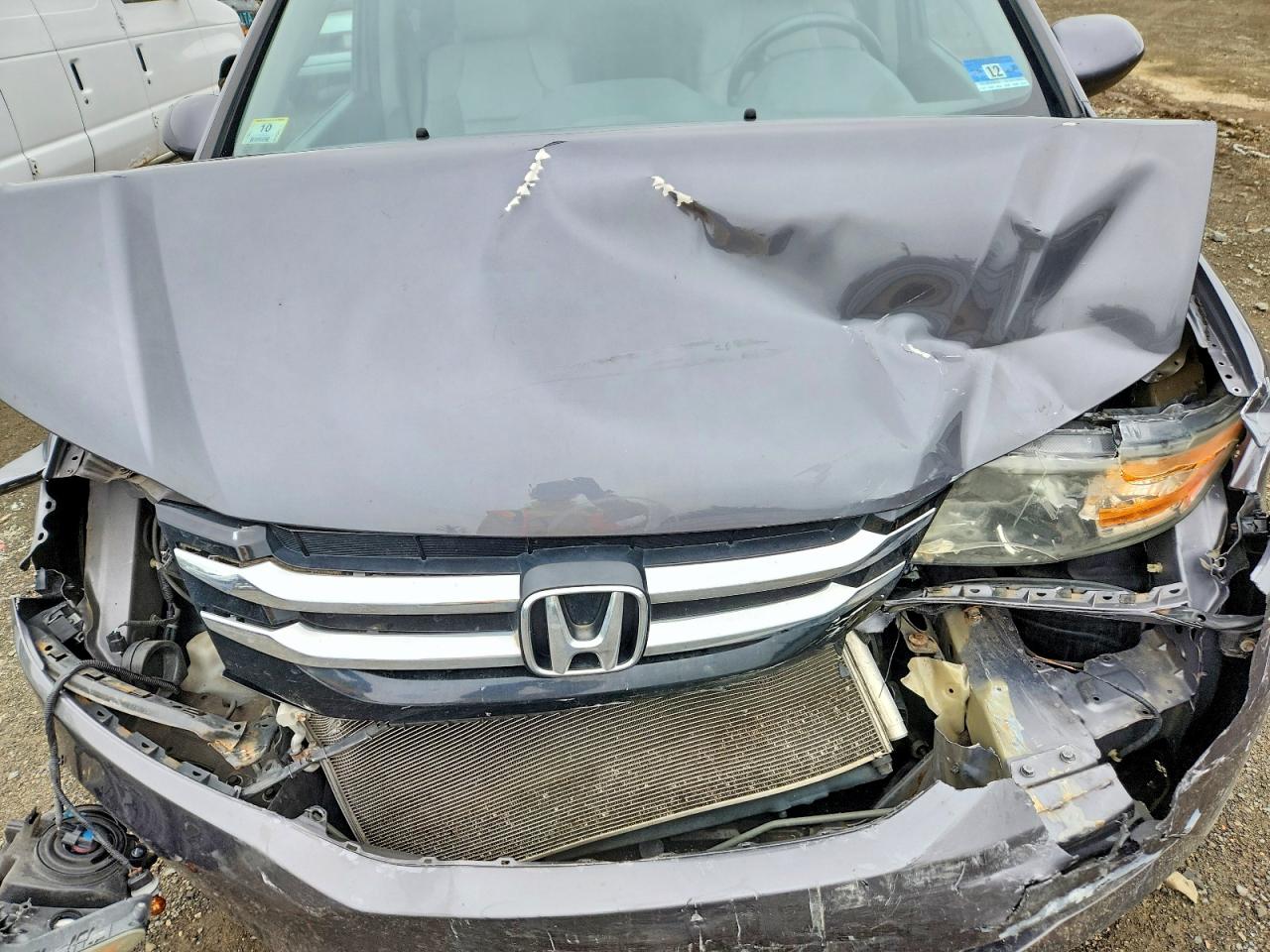 2014 Honda Odyssey Exl Gray vin: 5FNRL5H66EB074147