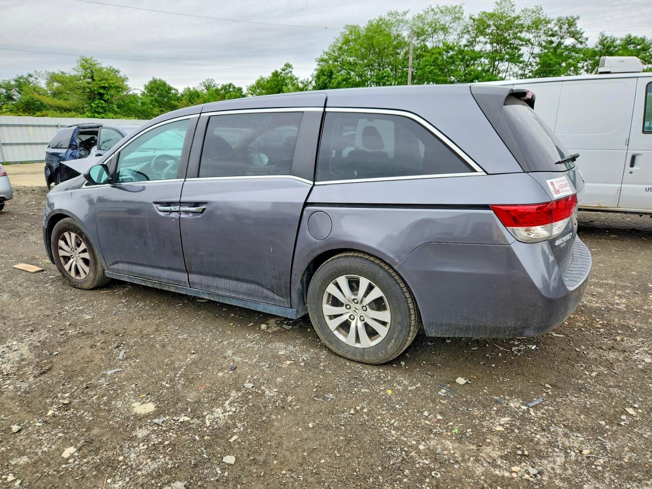2014 Honda Odyssey Exl Gray vin: 5FNRL5H66EB074147
