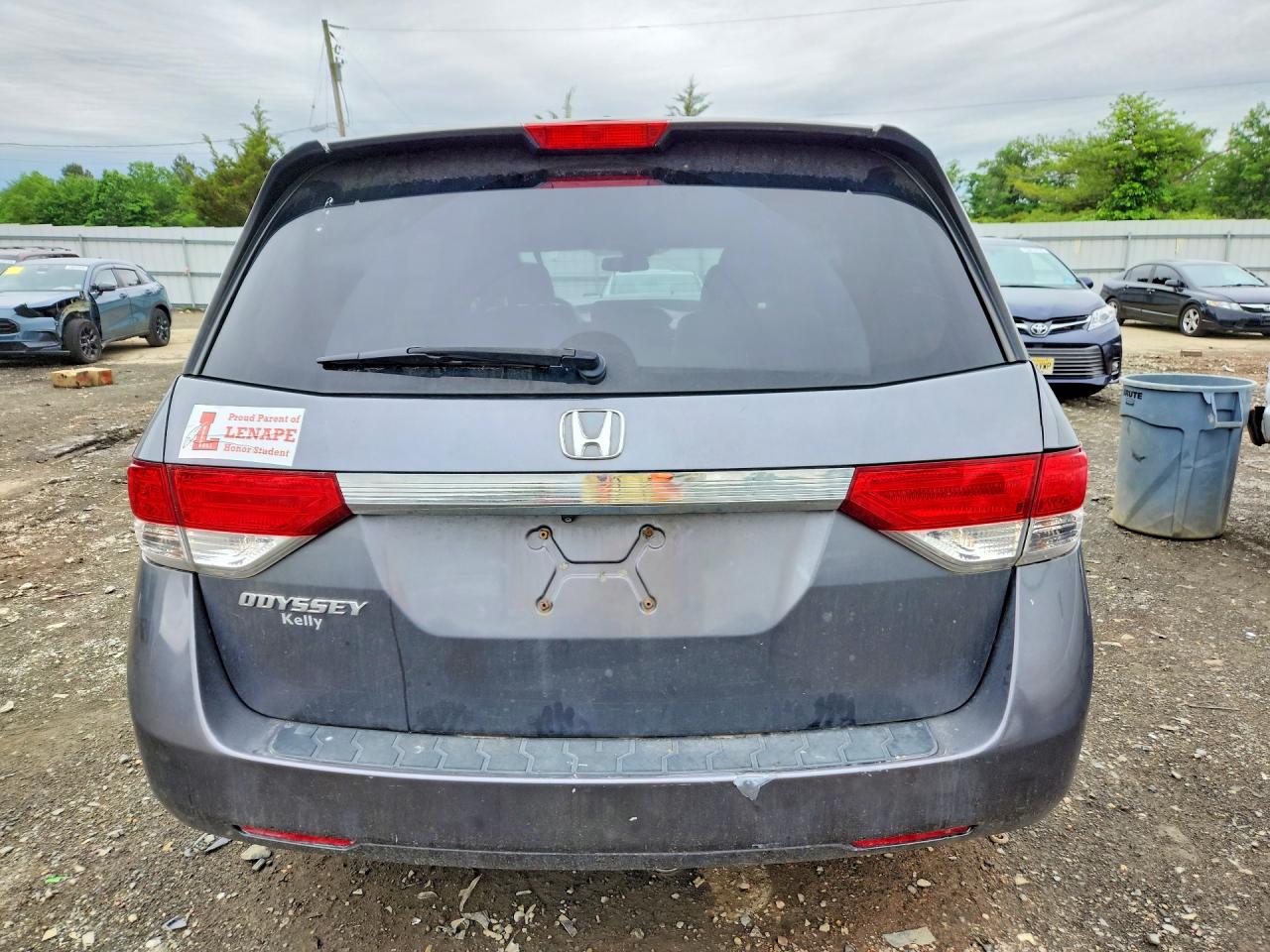 2014 Honda Odyssey Exl Gray vin: 5FNRL5H66EB074147