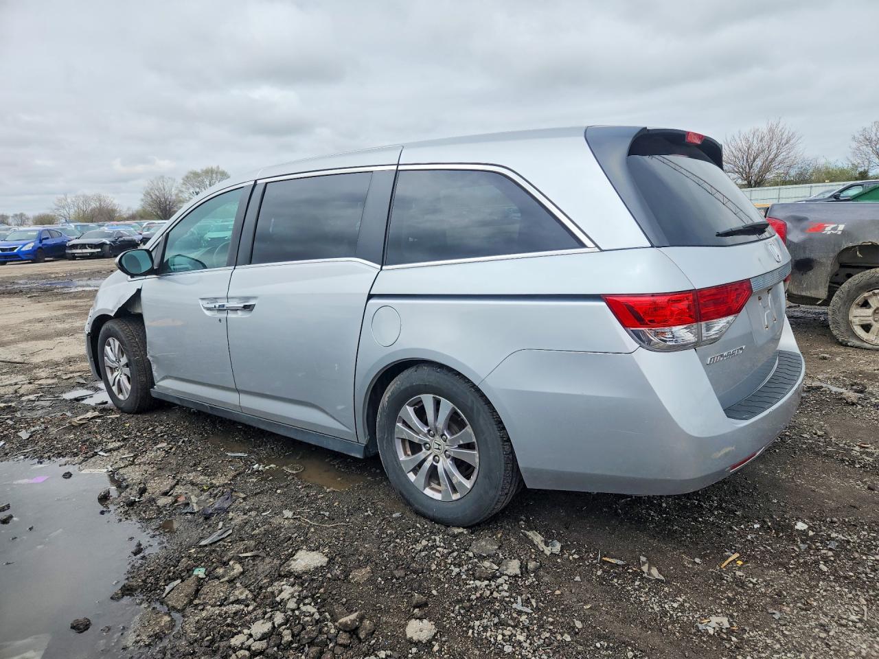 2014 Honda Odyssey Exl Gray vin: 5FNRL5H66EB089473