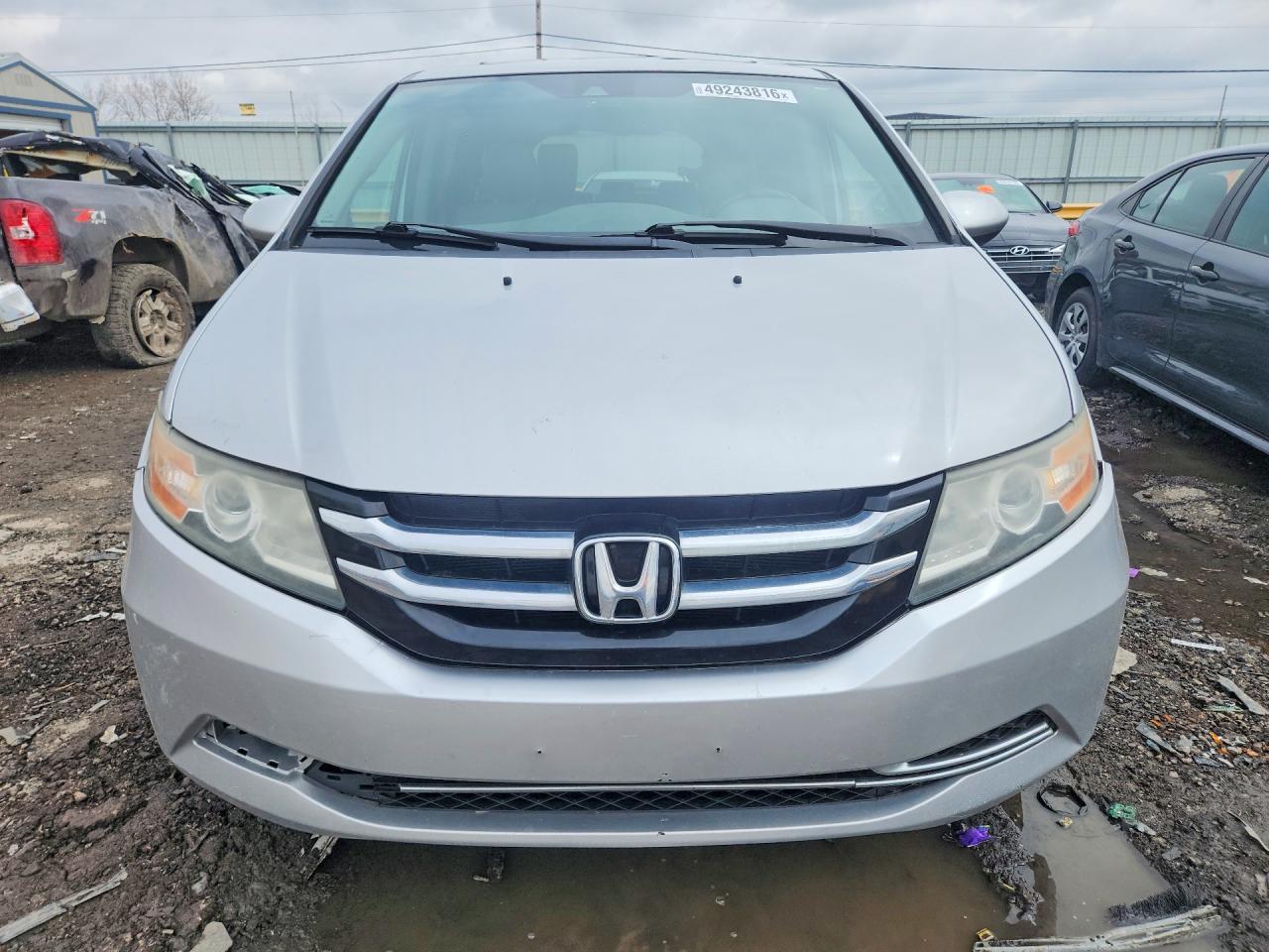 2014 Honda Odyssey Exl Gray vin: 5FNRL5H66EB089473