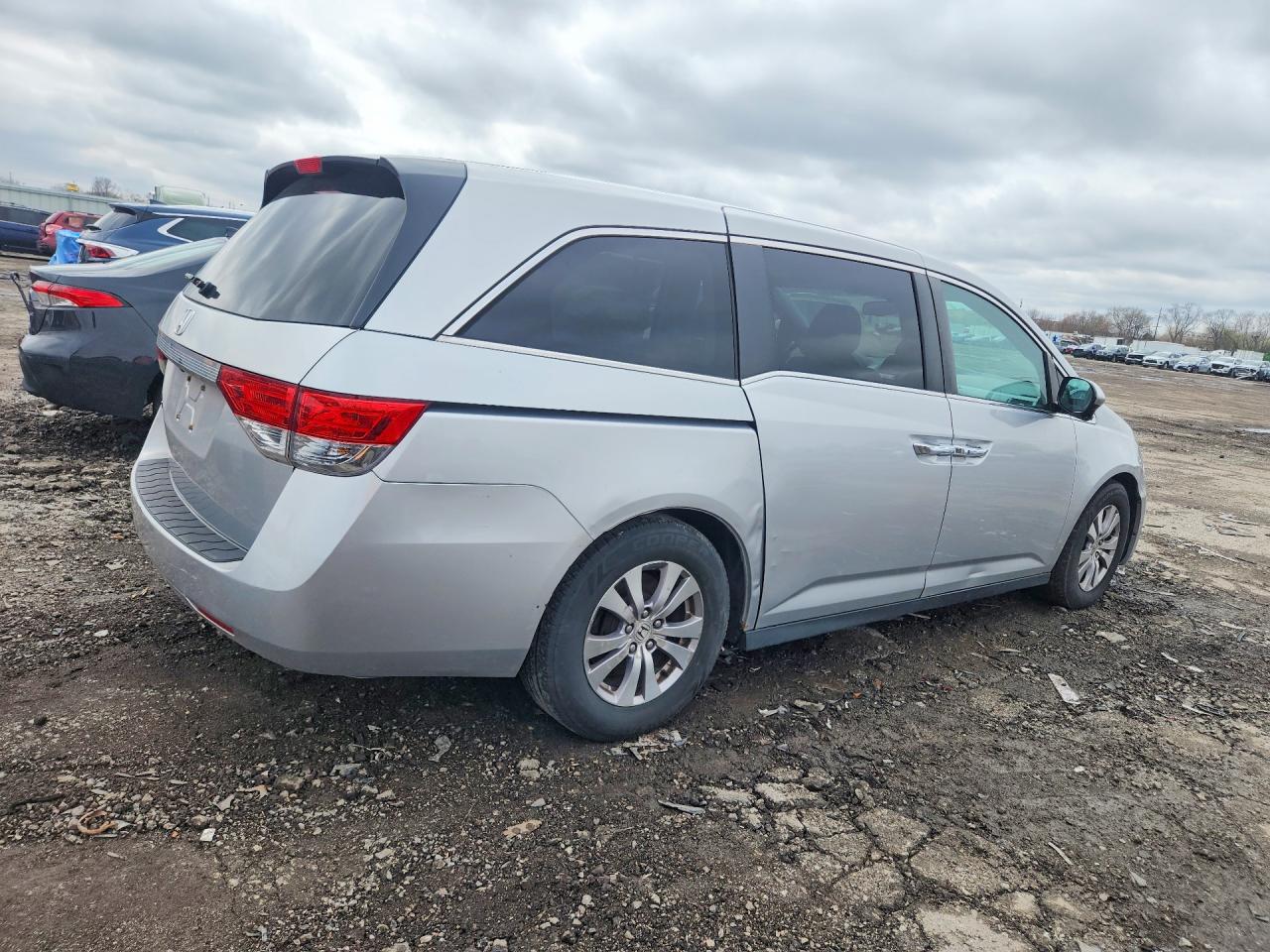 2014 Honda Odyssey Exl Gray vin: 5FNRL5H66EB089473