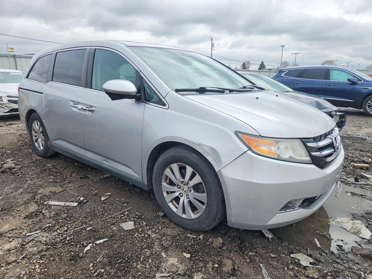 2014 Honda Odyssey Exl Gray vin: 5FNRL5H66EB089473