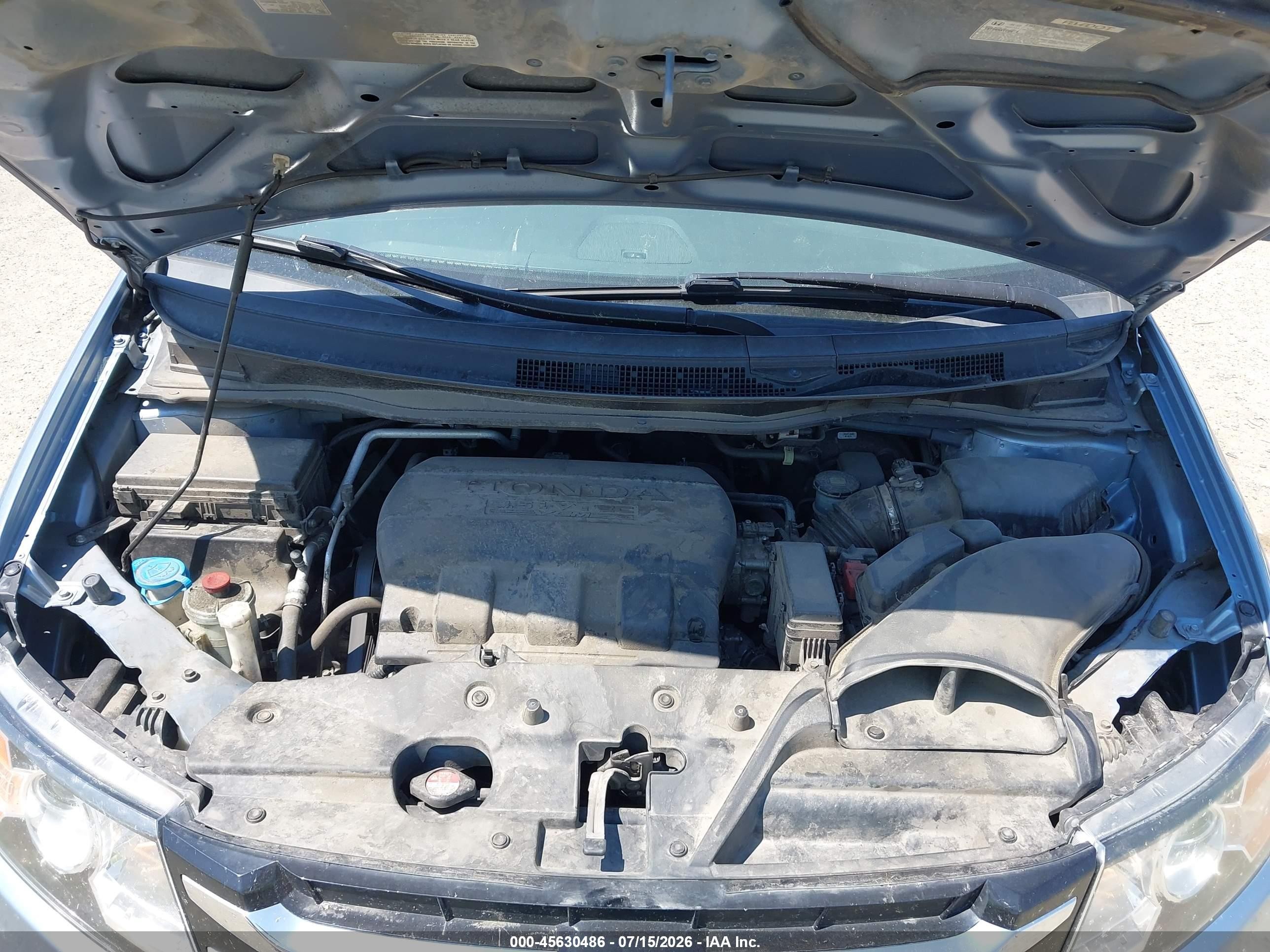 2014 Honda Odyssey Ex-l Blue vin: 5FNRL5H66EB093247