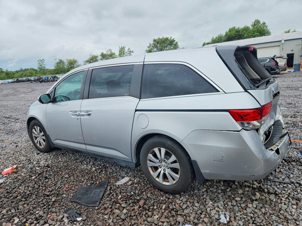 2014 Honda Odyssey Exl Silver vin: 5FNRL5H66EB096228