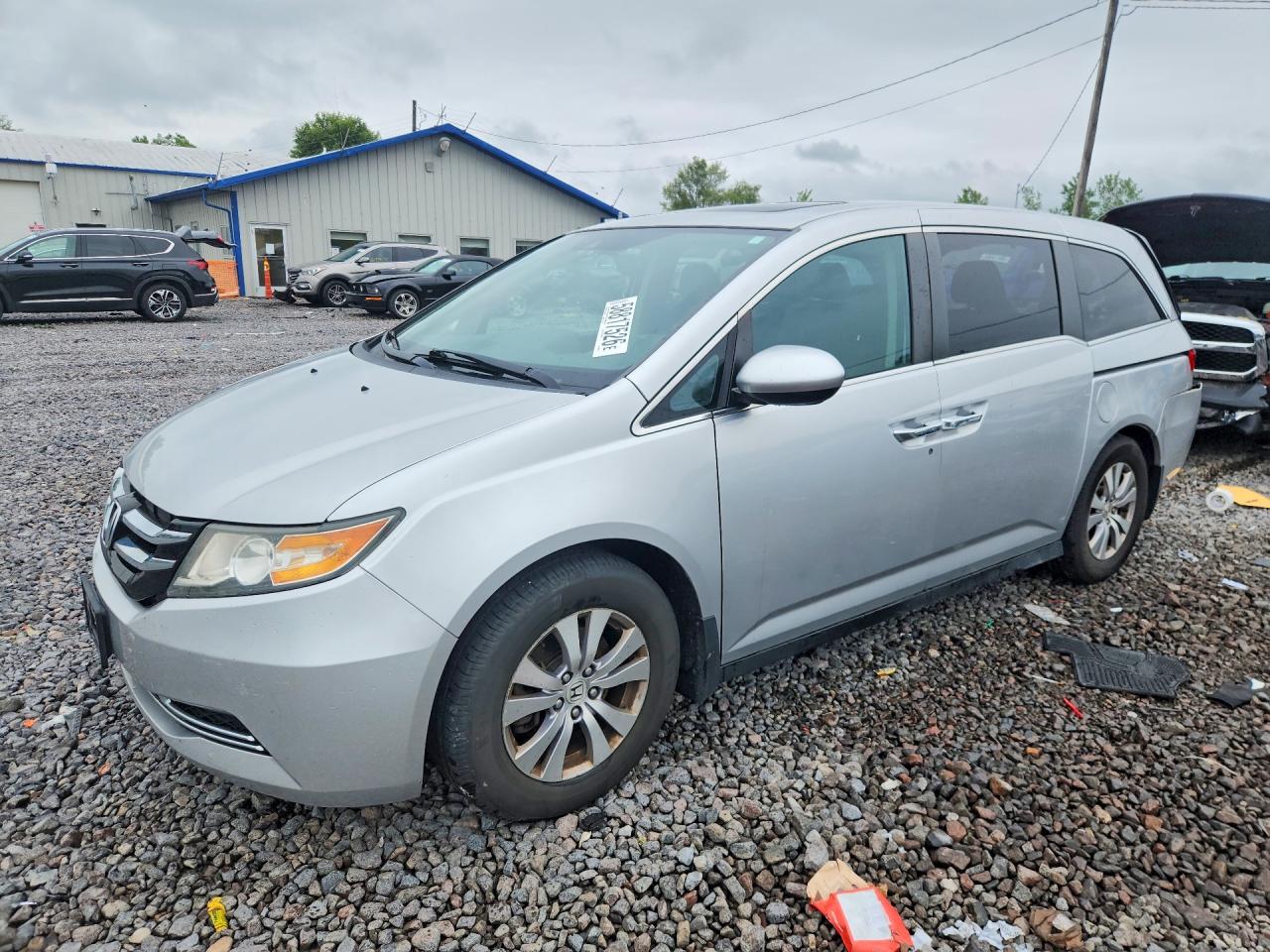 2014 Honda Odyssey Exl Silver vin: 5FNRL5H66EB096228