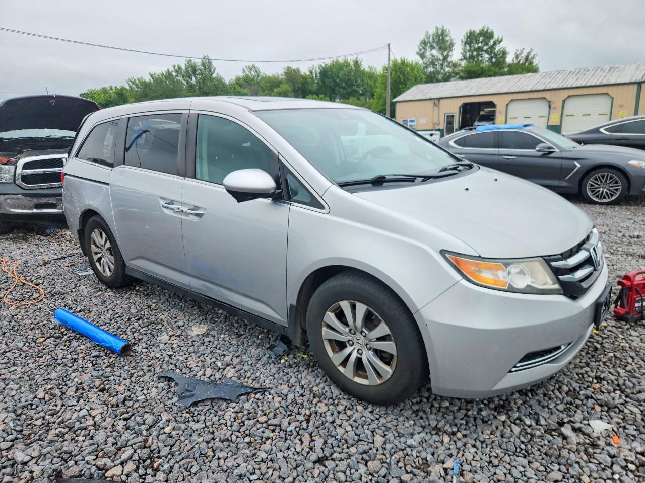 2014 Honda Odyssey Exl Silver vin: 5FNRL5H66EB096228