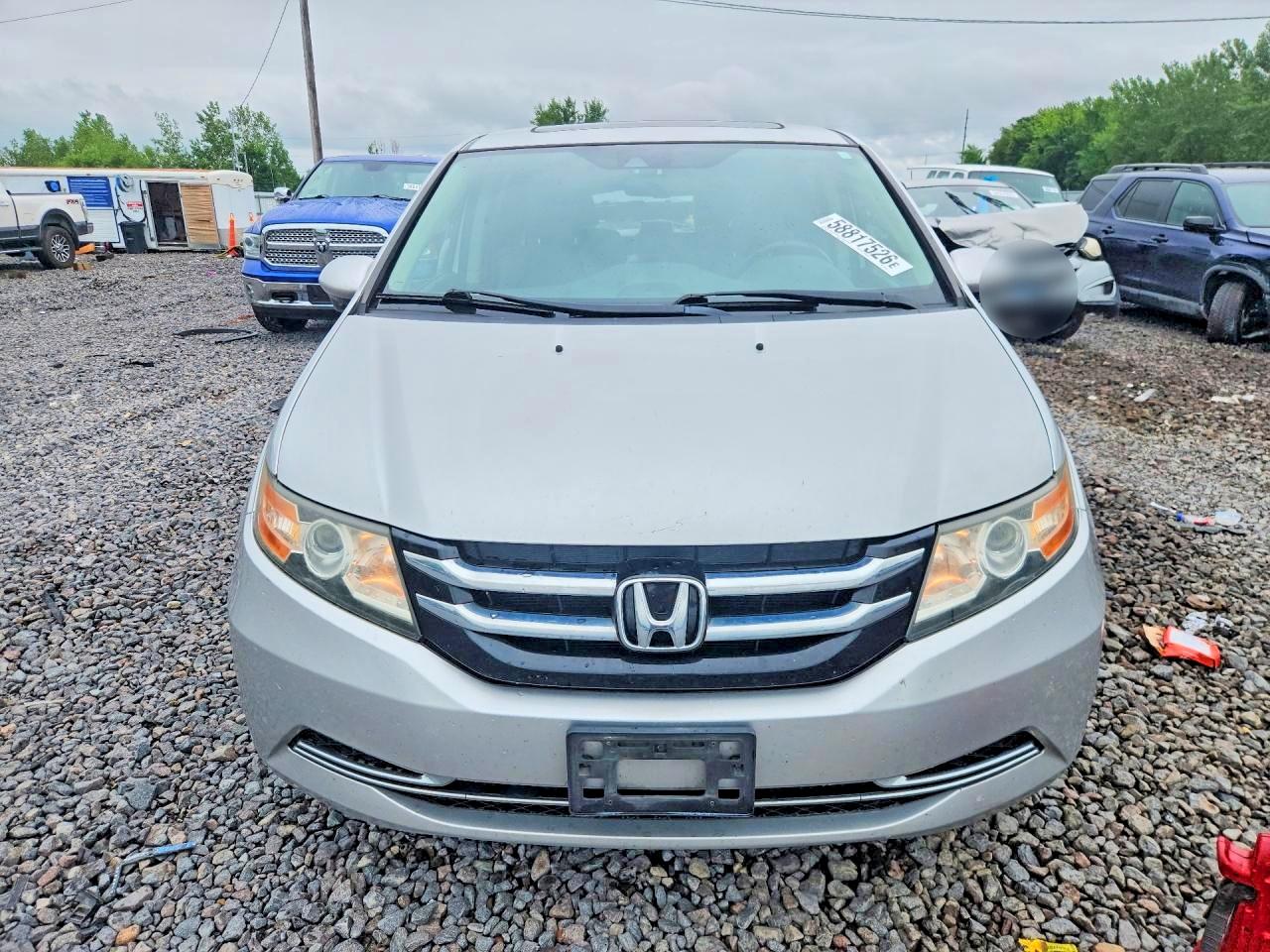 2014 Honda Odyssey Exl Silver vin: 5FNRL5H66EB096228